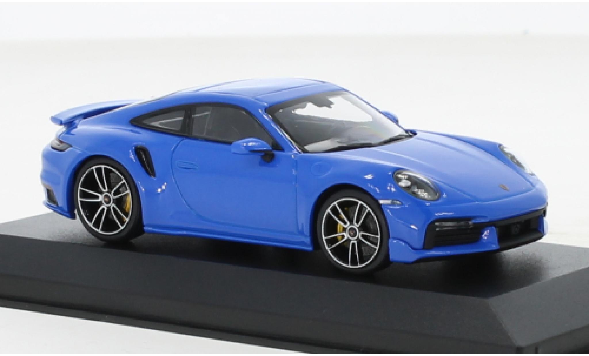 Porsche 992 Turbo s 1/18 Minichamps 911  Turbo S blue 2021 diecast model cars