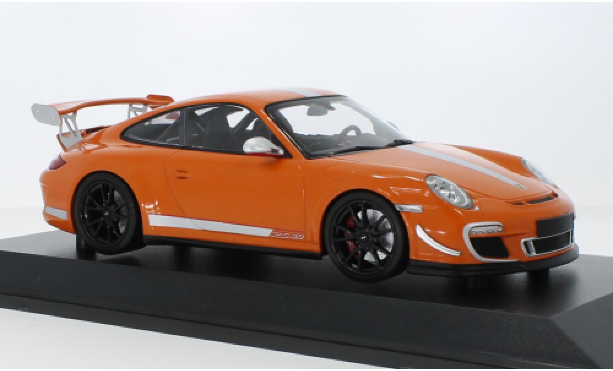 Porsche 997 GT3 RS 1/18 Minichamps 911 (.II) 4.0 orange/d 2011 diecast model cars