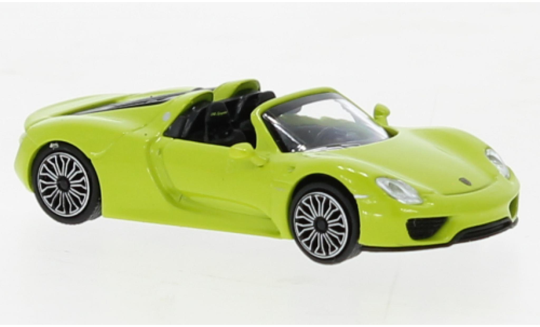 Porsche 918 1/87 Minichamps Spyder green 2013 diecast model cars