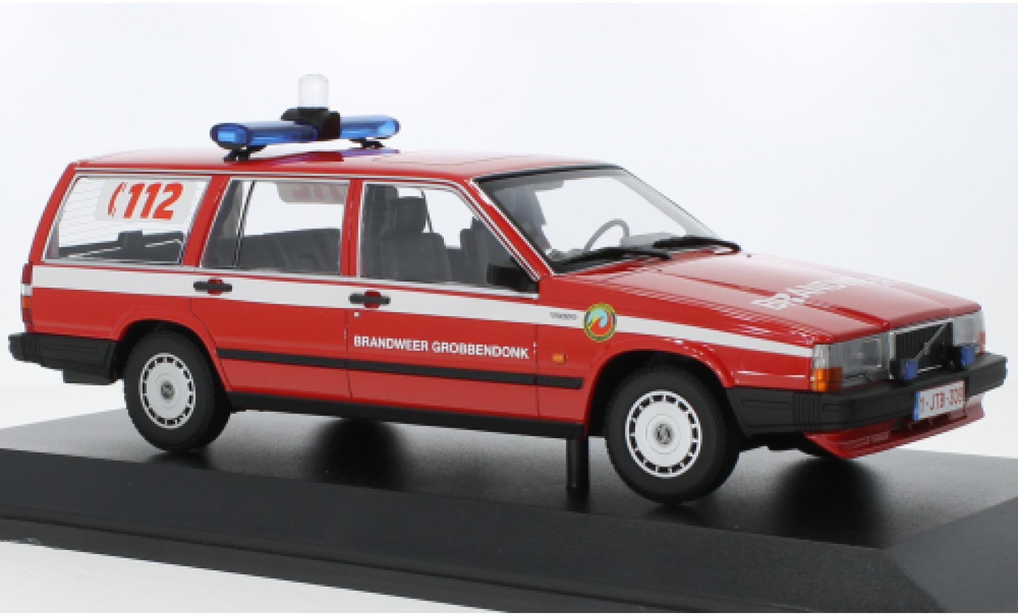 Volvo 740 1/18 Minichamps GL Estate Brandweer Grobbendonk 1986 diecast model cars