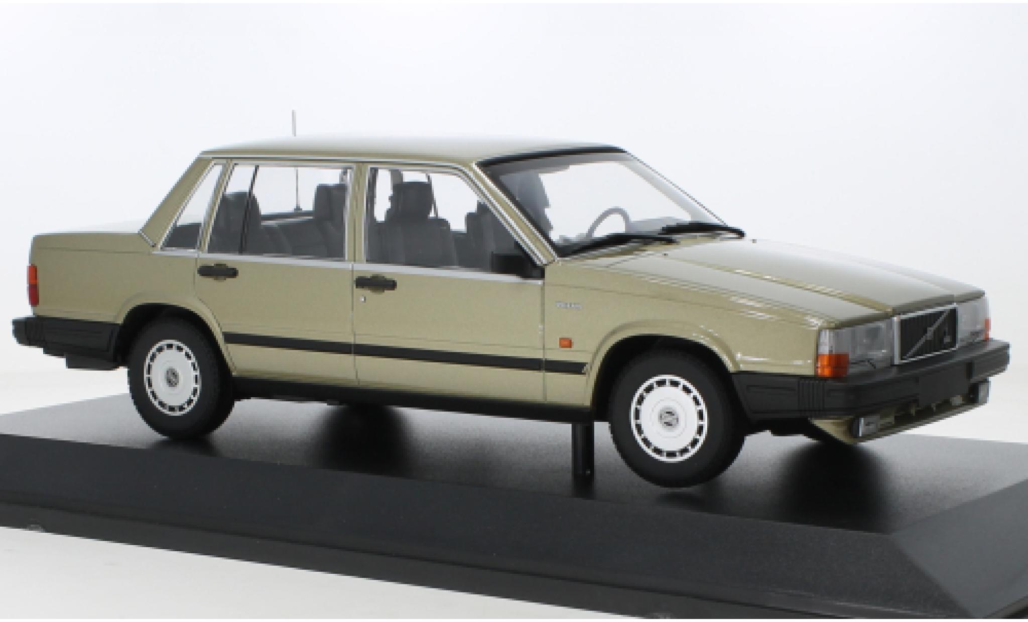 Volvo 740 1/18 Minichamps GL metallise dor&eacute; 1986 diecast model cars