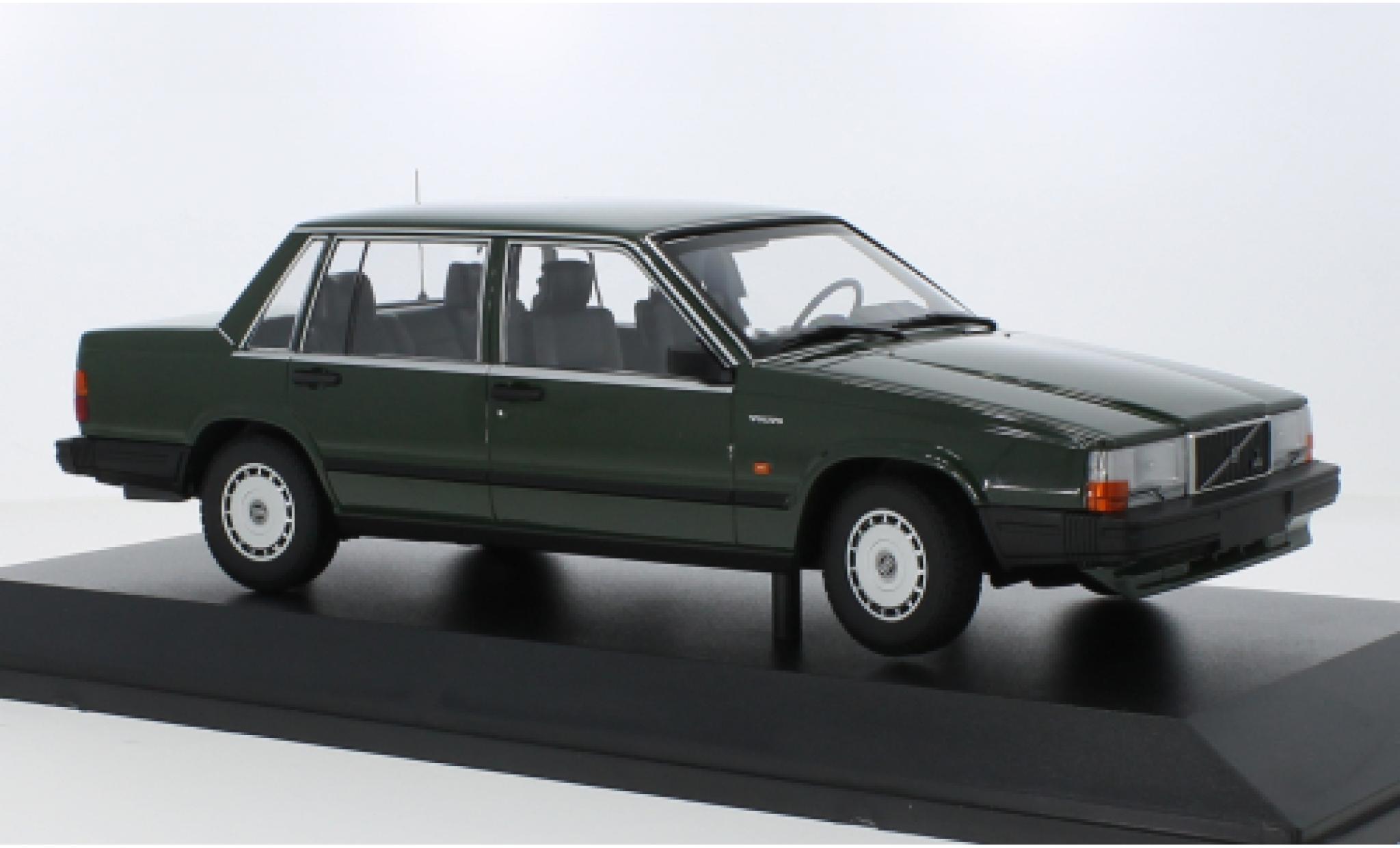 Volvo 740 1/87 Minichamps GL green fonc&eacute; 1986 diecast model cars