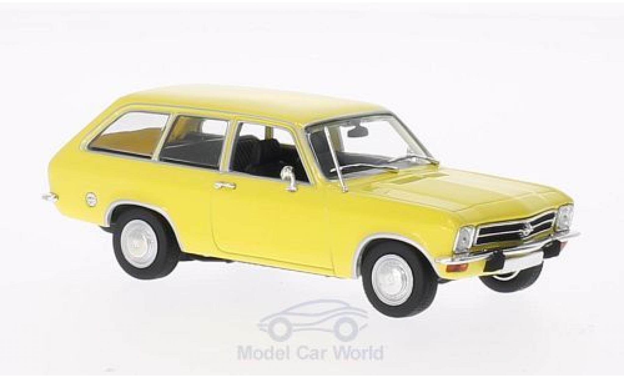 Opel Ascona 1/43 Minichamps A Voyage yellow 1970 diecast model cars