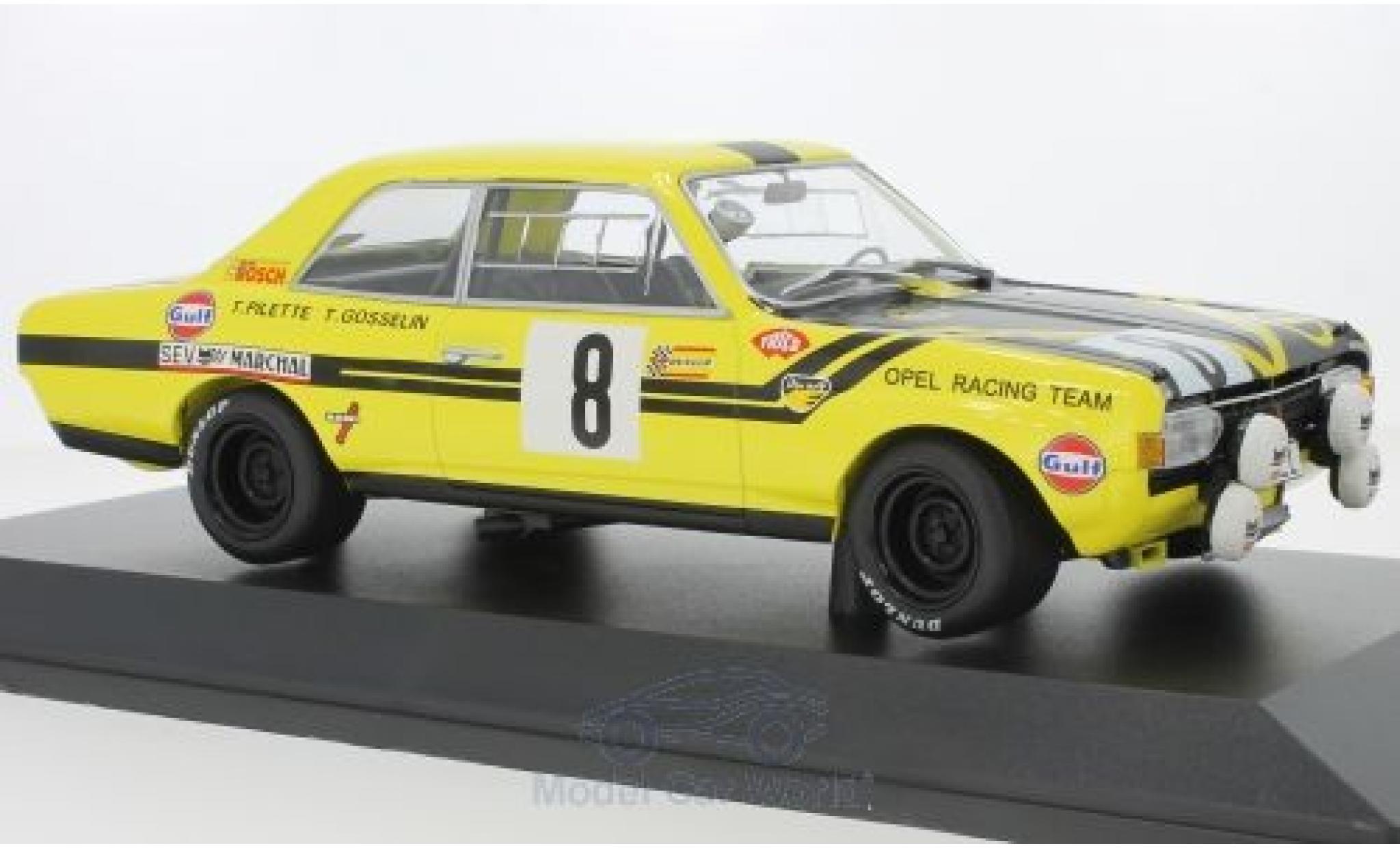 Opel Commodore 1/18 Minichamps A Steinmetz No.8 24h Spa 1970 T.Pilette/G.Gosselin diecast model cars