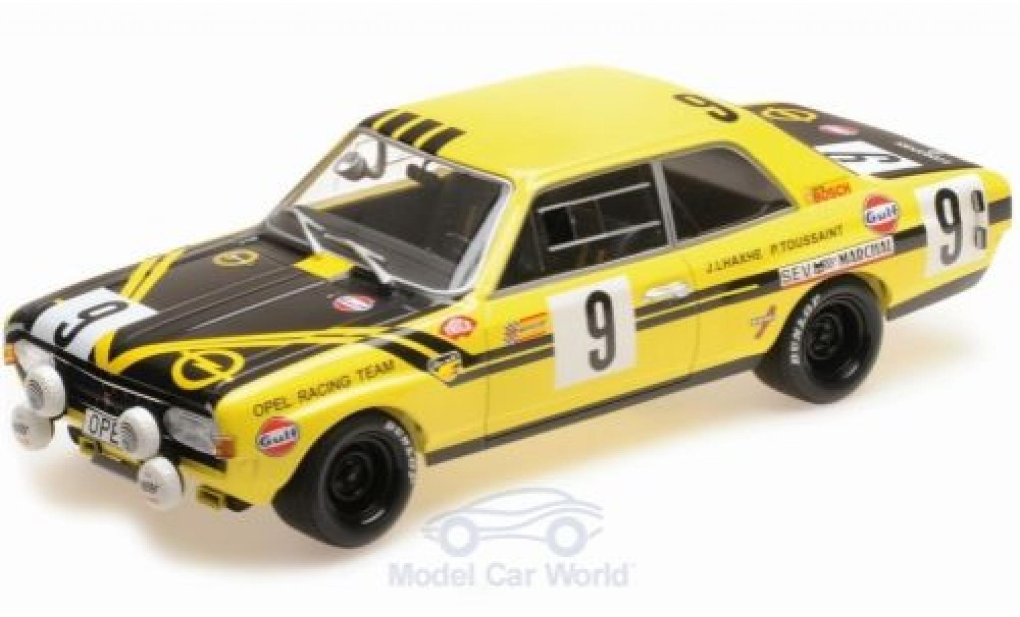 Opel Commodore C 1/18 Minichamps A Steinmetz No.9 24h Spa 1970 J-L.Haxhe/P.Toussaint diecast model cars