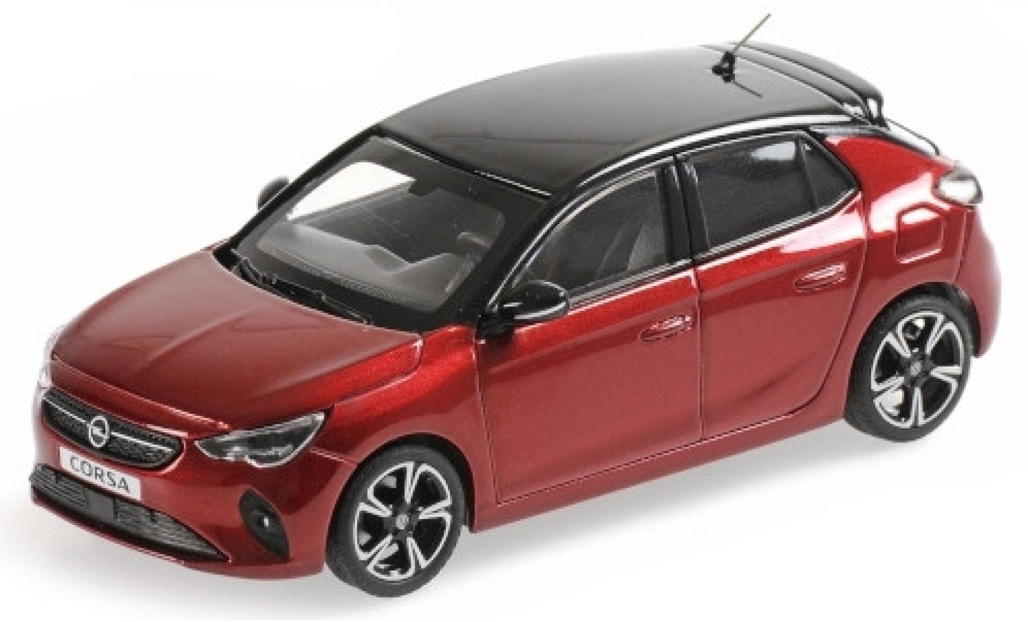 Opel Corsa 1/43 Minichamps metallic red/black 2019 diecast model cars