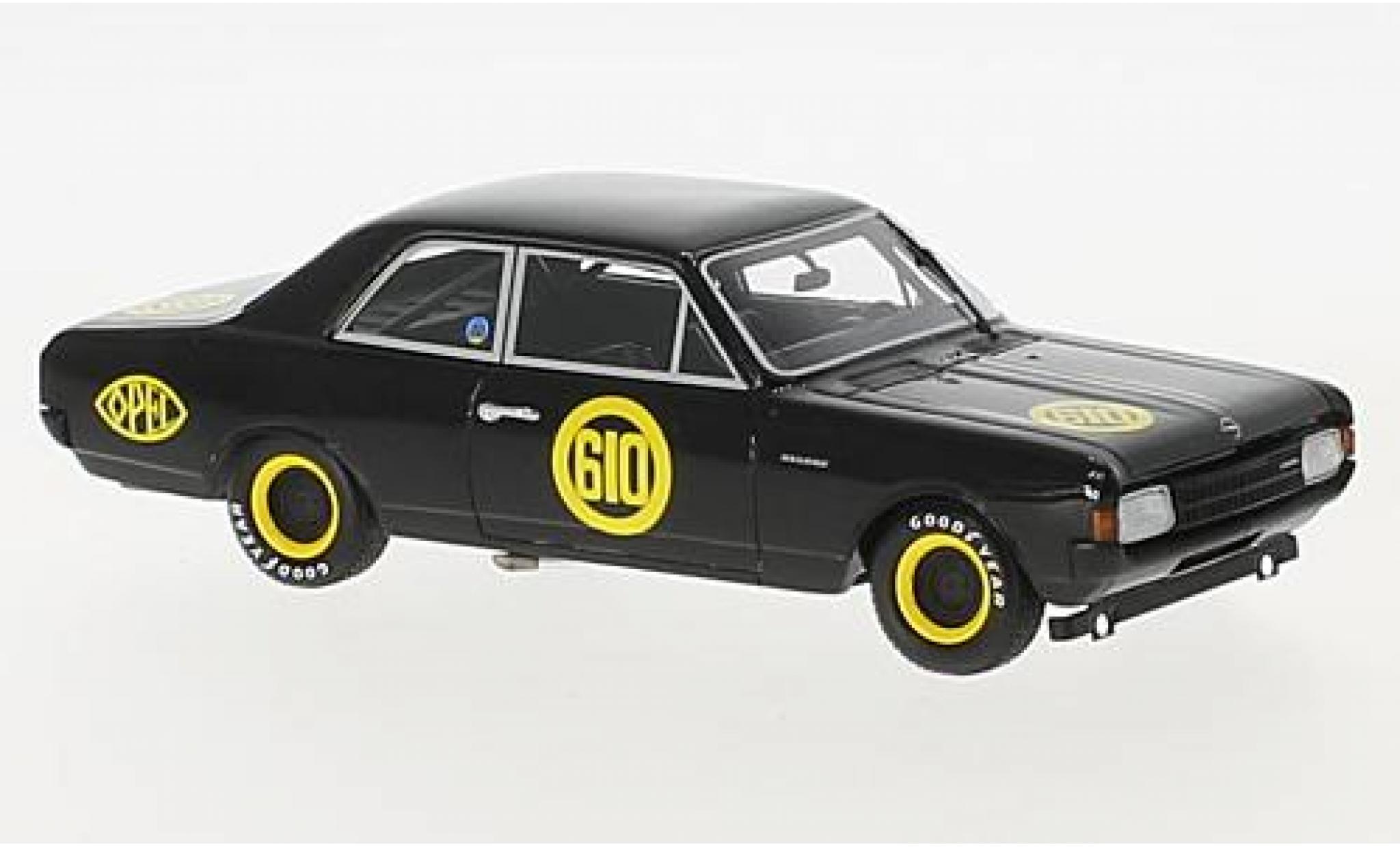 Opel Rekord 1/43 Minichamps 1900 No.610 Hockenheim 1968 Schwarze Witwe E.Bitter diecast model cars