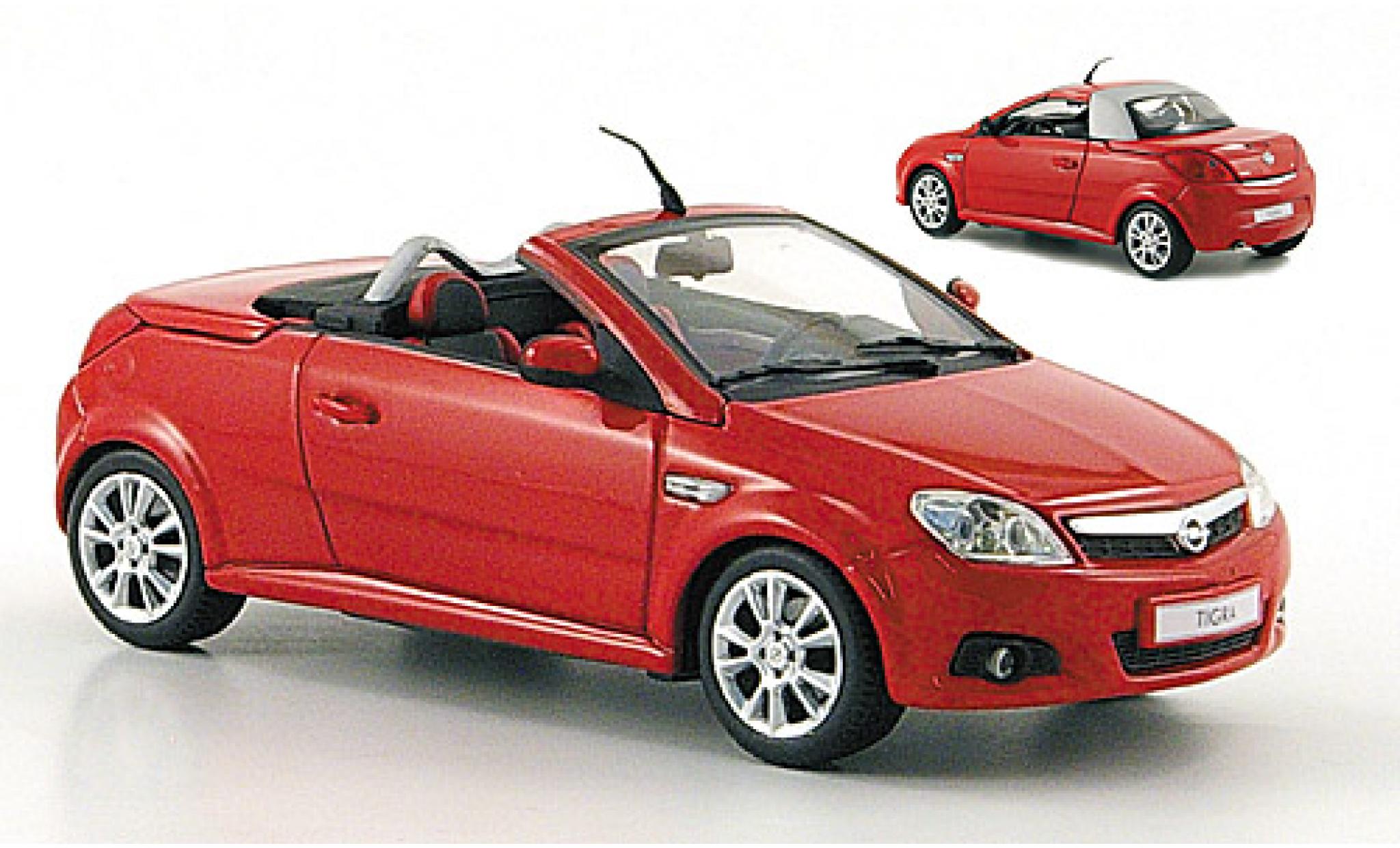 Opel Tigra 1/43 Minichamps Twin Top red 2004 diecast model cars