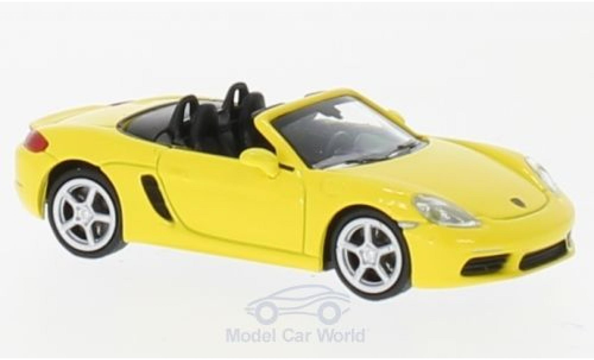 Porsche Boxster 1/87 Minichamps 718 yellow 2016 diecast model cars