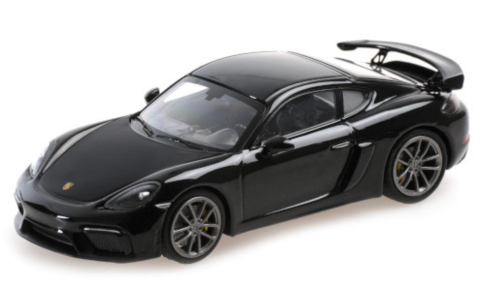 Porsche Cayman GT4 1/43 Minichamps 718 GT4 (982) black 2020 diecast model cars