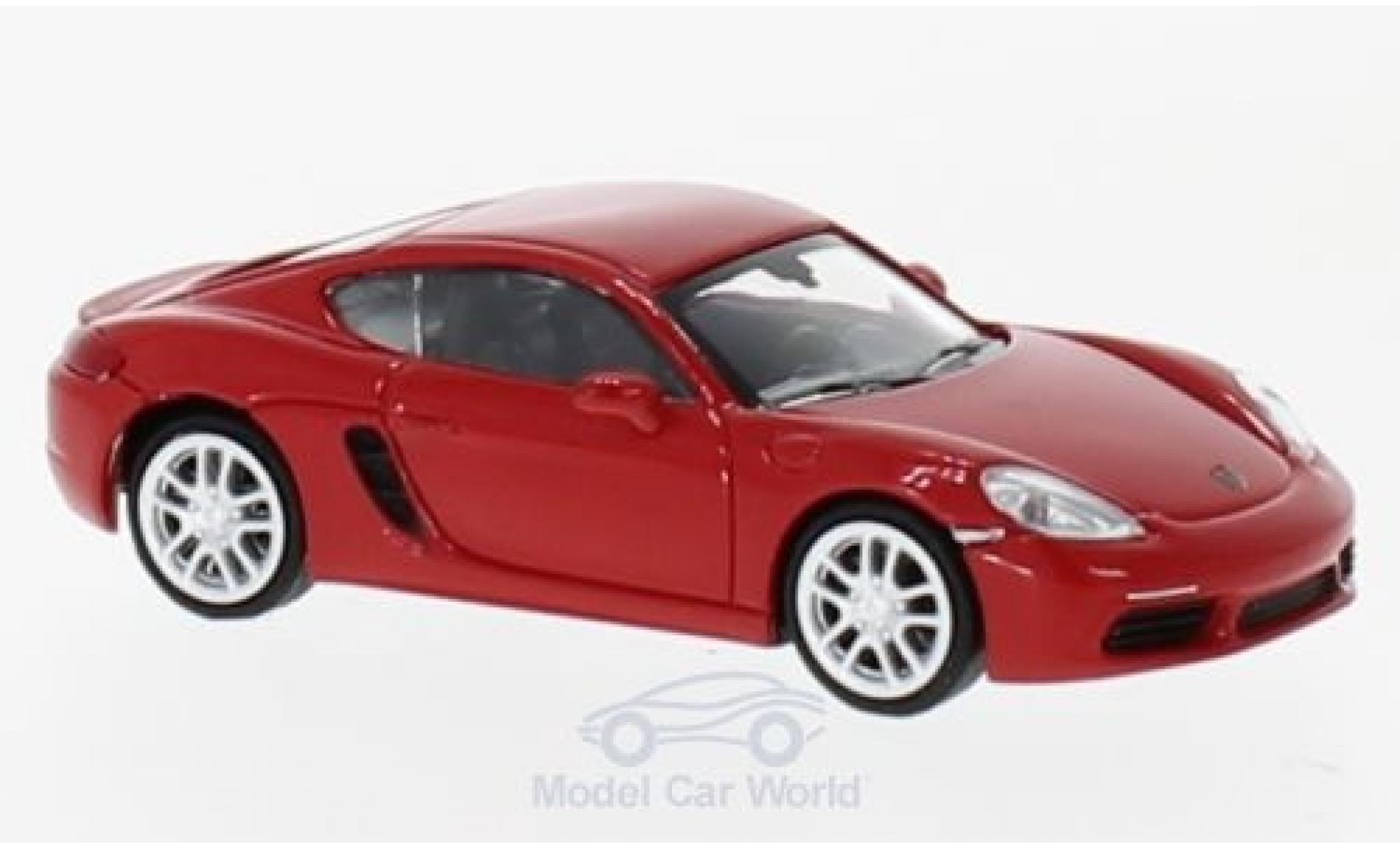 Porsche Cayman 1/87 Minichamps 718 red 2016 diecast model cars