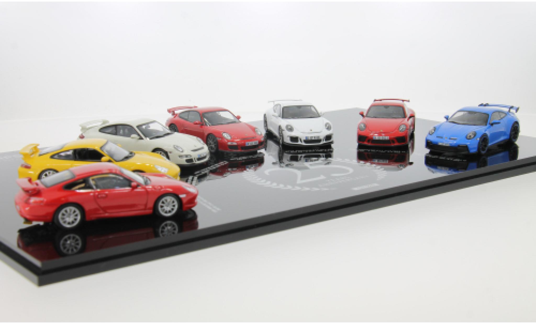 Porsche 911 1/43 Minichamps 7er Set: GT3 25th Anniversary GT3 1:43 diecast model cars