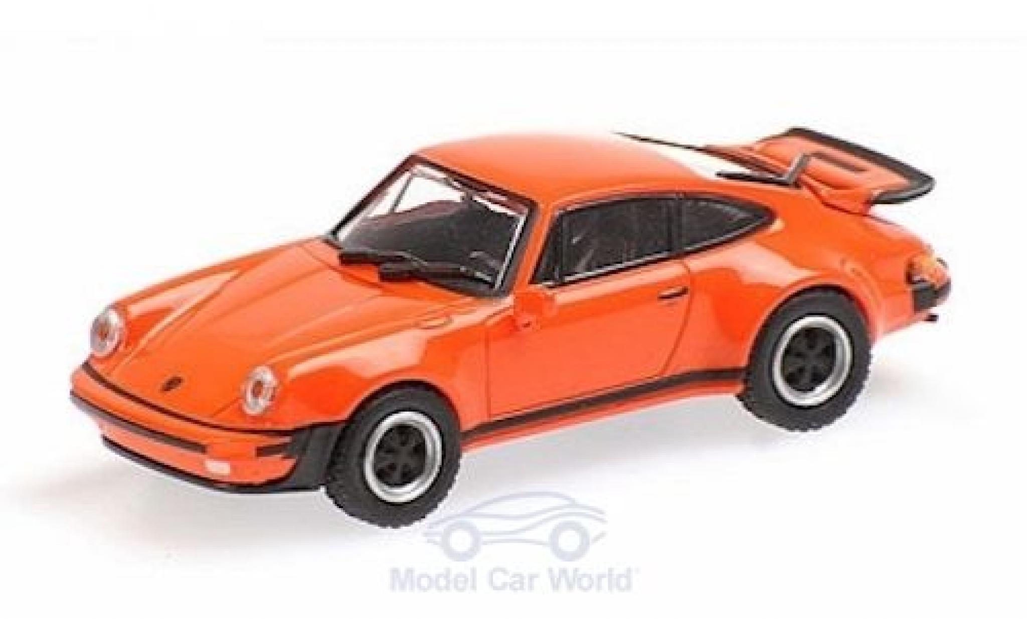 Porsche 930 Turbo 1/87 Minichamps 911 () Turbo orange 1977 diecast model cars
