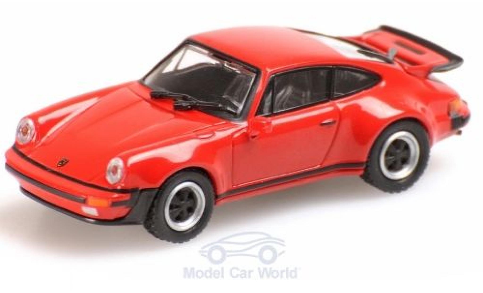 Porsche 930 Turbo 1/87 Minichamps 911 () Turbo red 1977 diecast model cars