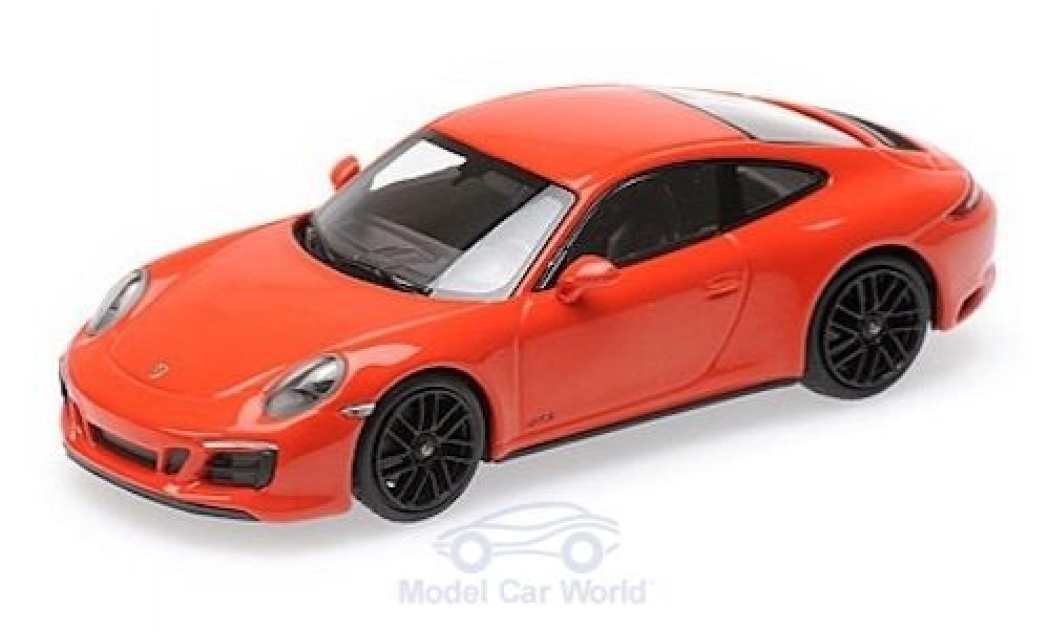 Porsche 991 GTS 1/43 Minichamps 911 (.2) Carrera 4 GTS orange 2017 diecast model cars