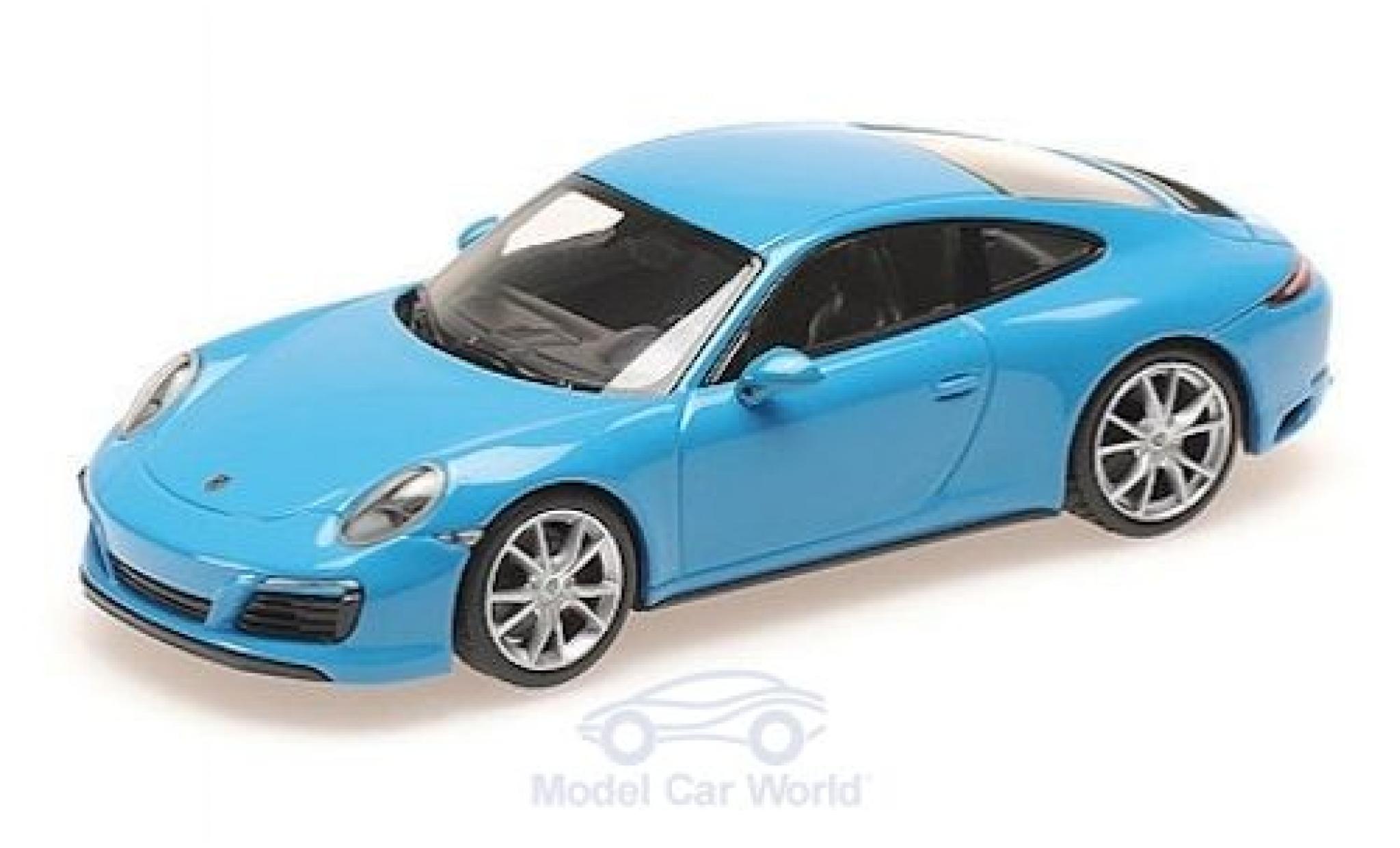Porsche 991 4S 1/43 Minichamps 911 (.2) Carrera 4S blue 2016 diecast model cars
