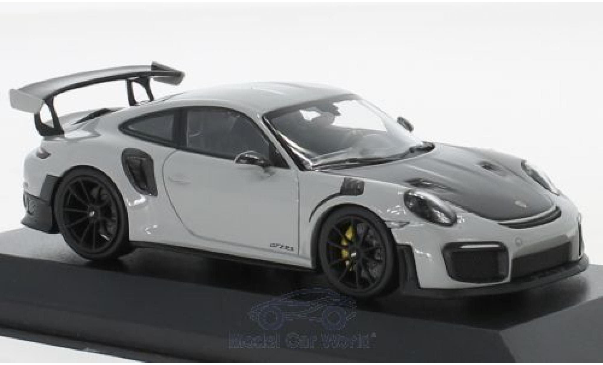 Porsche 991 GT2 RS 1/43 Minichamps 911 (.2) GT2 RS grey/black 2018 diecast model cars