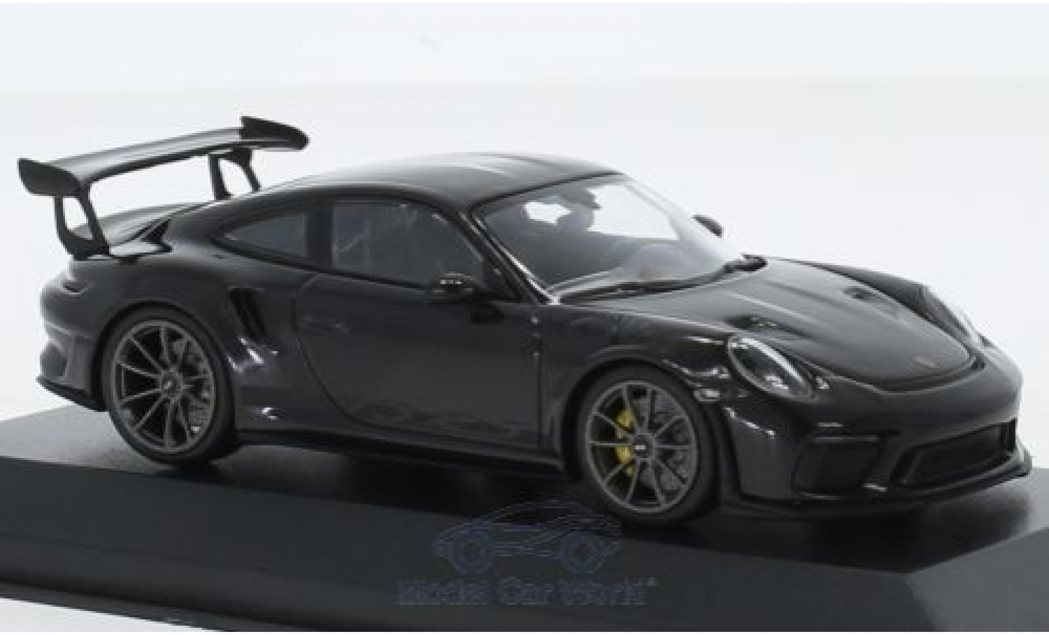 Porsche 991 GT3 RS 1/43 Minichamps 911 (.2) GT3 RS black 2018 diecast model cars