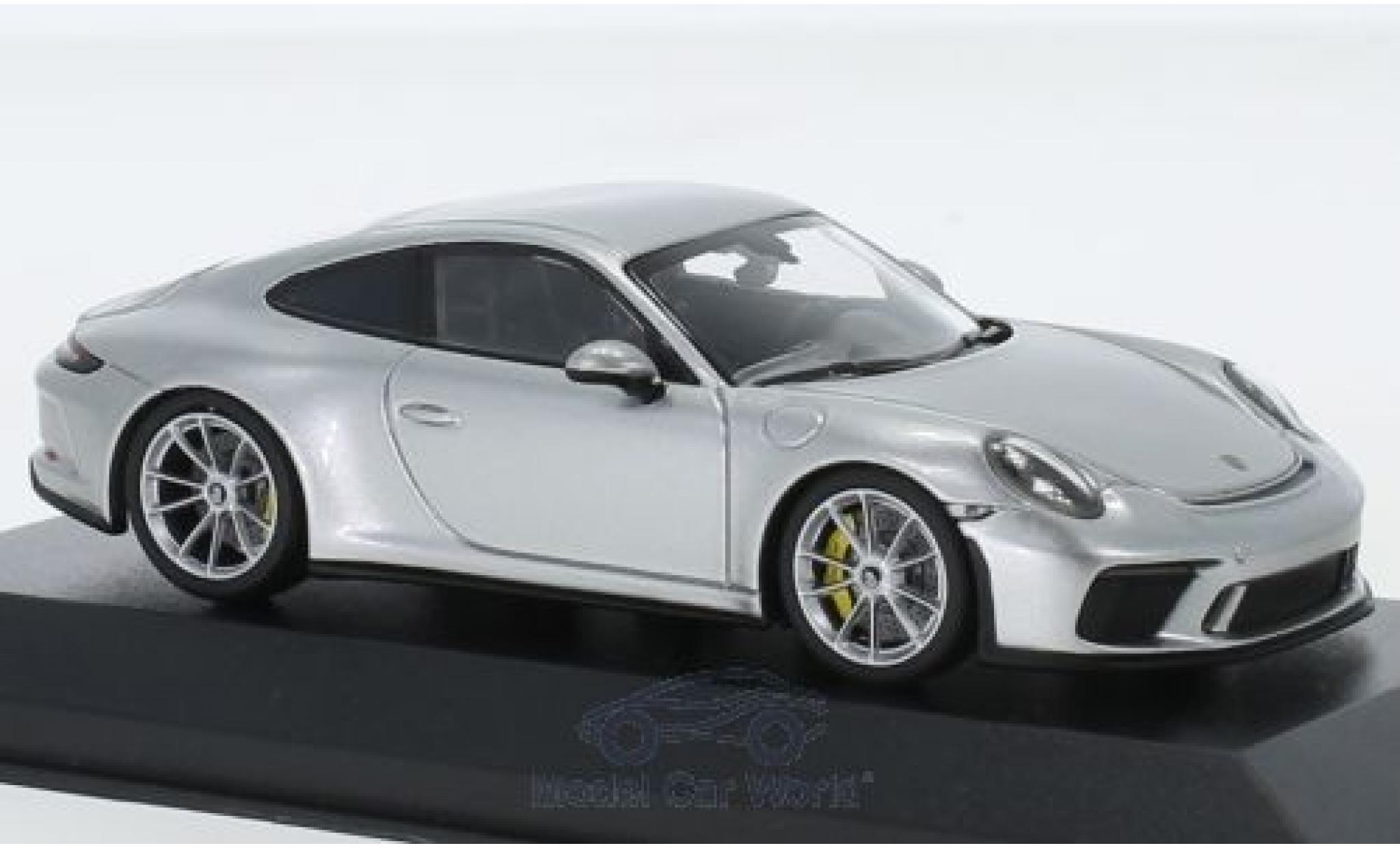 Porsche 991 GT3 1/43 Minichamps 911 (.2) GT3 Touring grey 2018 diecast model cars
