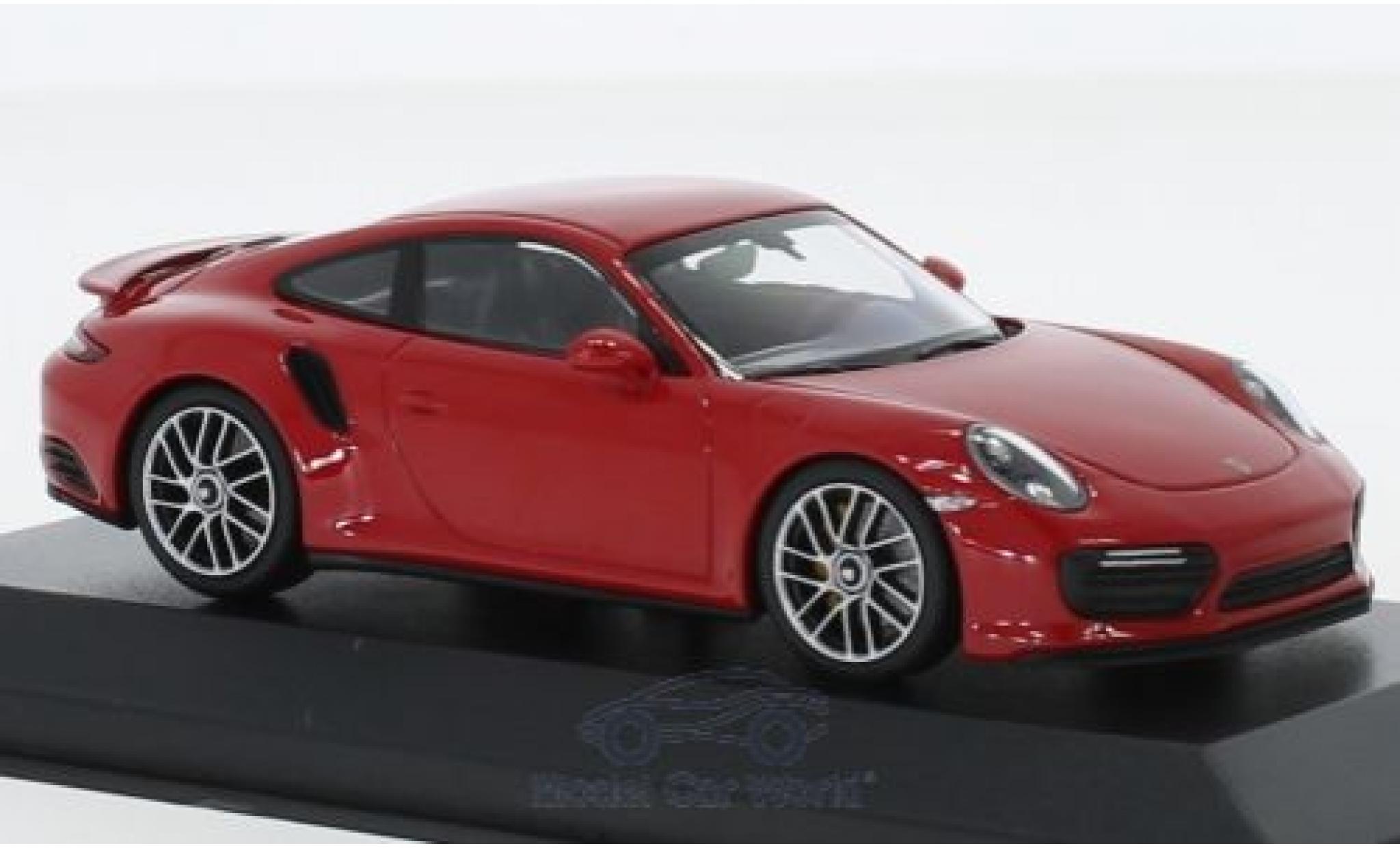 Porsche 991 Turbo S 1/43 Minichamps 911 (.2) Turbo S red 2017 diecast model cars