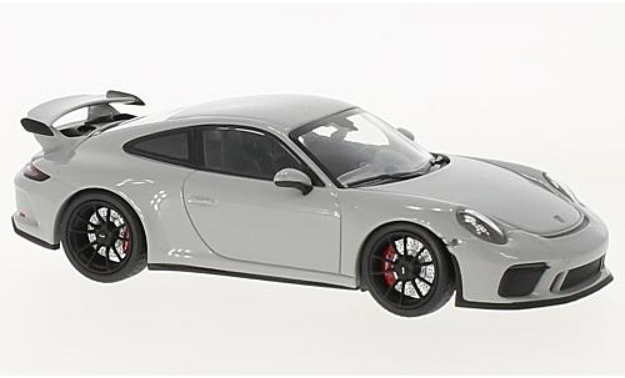 Porsche 991 GT3 1/43 Minichamps 911 () GT3 grey 2017 diecast model cars
