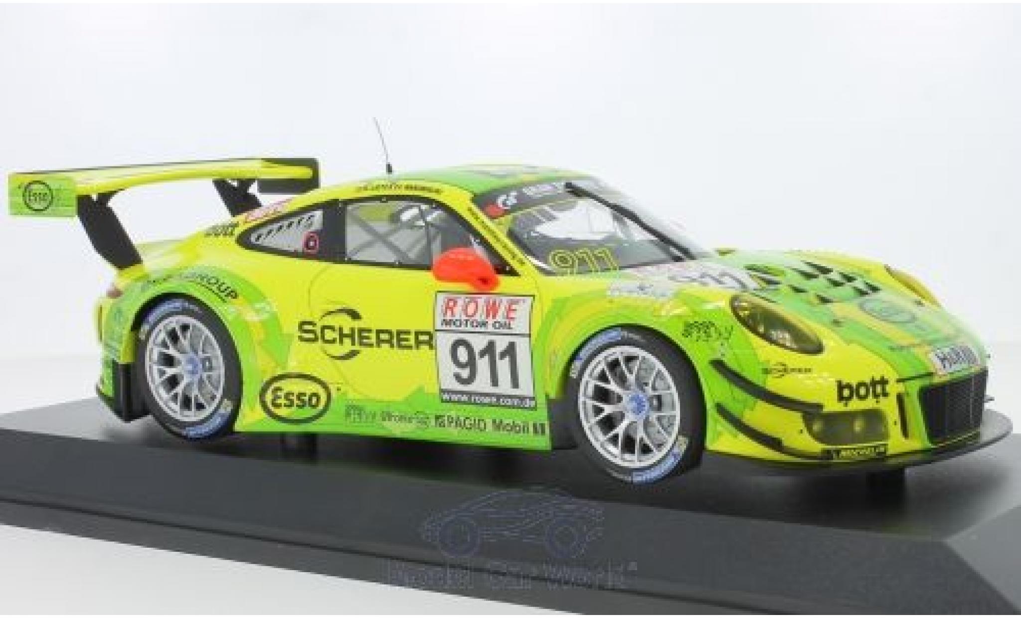 Porsche 991 GT3 R 1/18 Minichamps 911 () GT3 R No.911 Manthey Racing VLN DMV 4h 2017 F.Makowiecki/R.Lietz diecast model cars