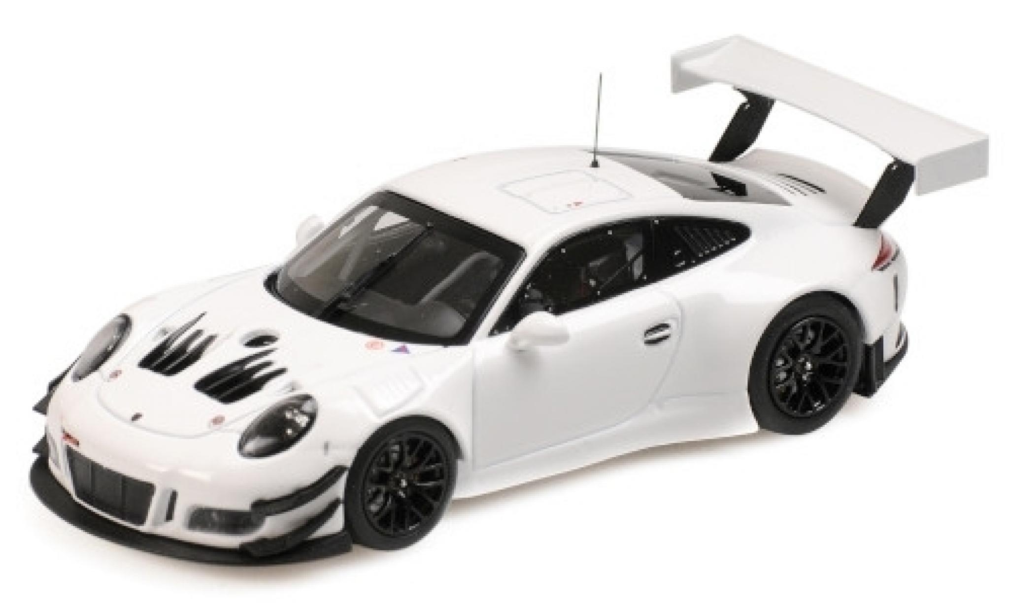 Porsche 991 GT3 R 1/43 Minichamps 911 () GT3 R white 2018 Plain Body Version diecast model cars