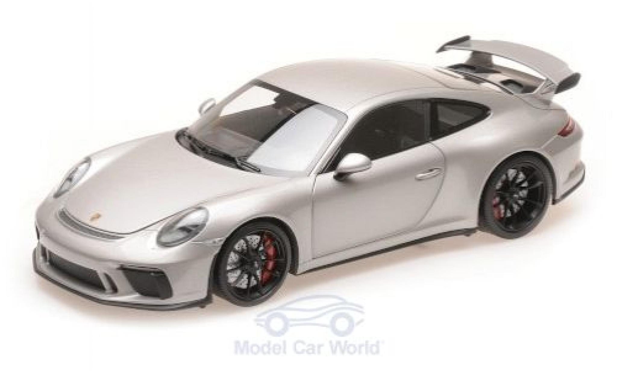 Porsche 991 GT3 1/18 Minichamps 911 () GT3 grey 2017 diecast model cars