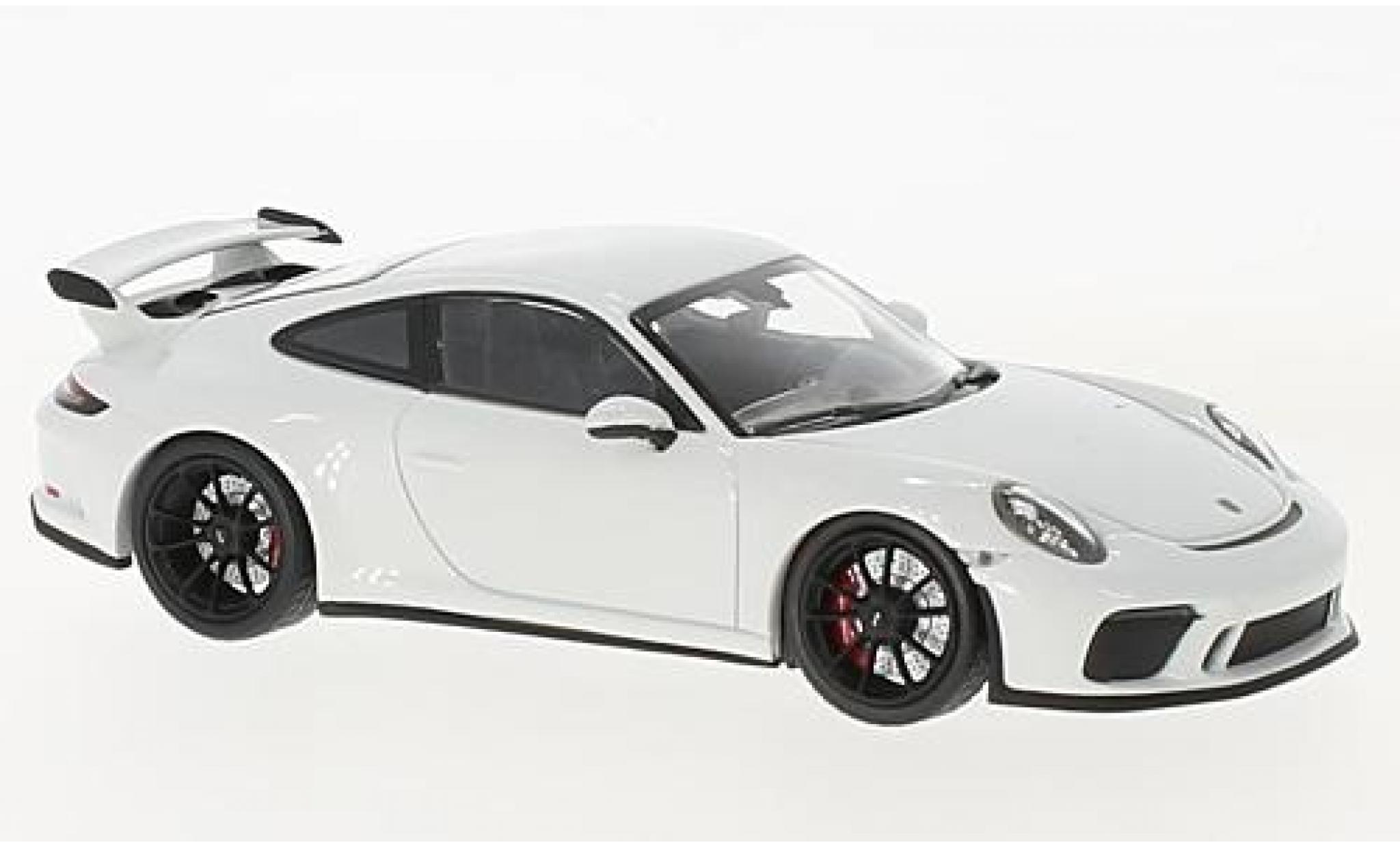 Porsche 991 GT3 1/43 Minichamps 911 () GT3 white 2017 diecast model cars