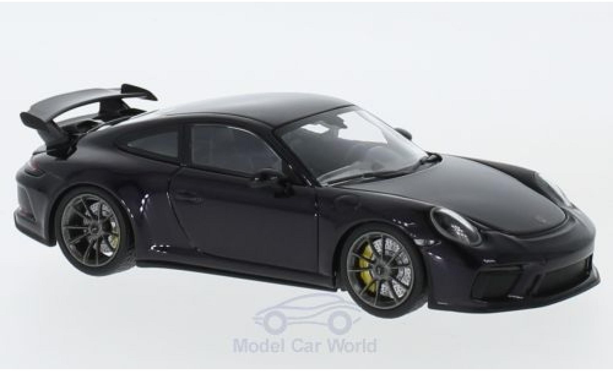 Porsche 991 GT3 1/43 Minichamps 911 ( II) GT3 metallic purple 2017 diecast model cars