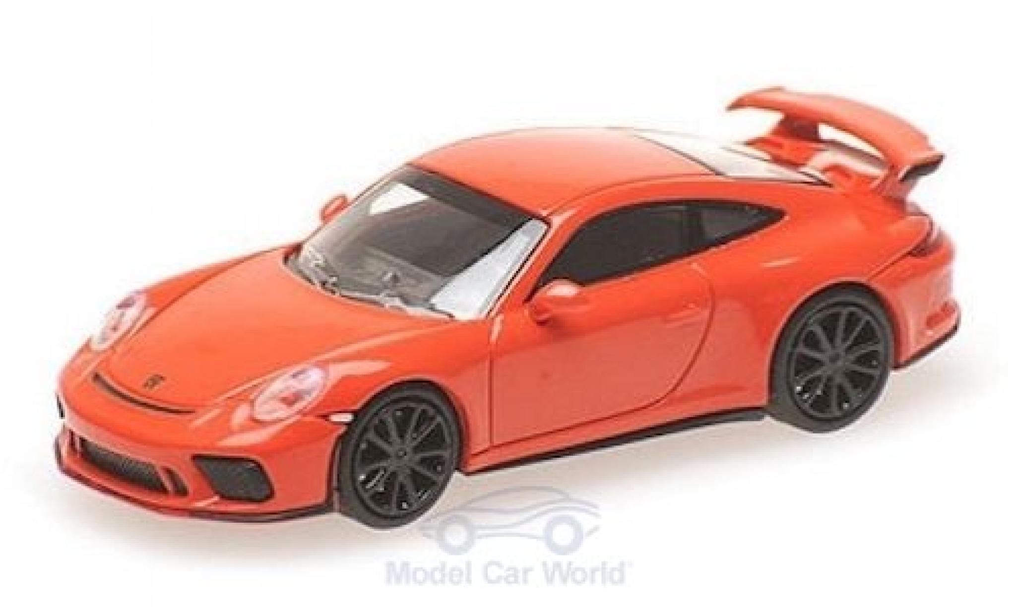 Porsche 991 GT3 1/87 Minichamps 911 ( II) GT3 orange 2017 diecast model cars