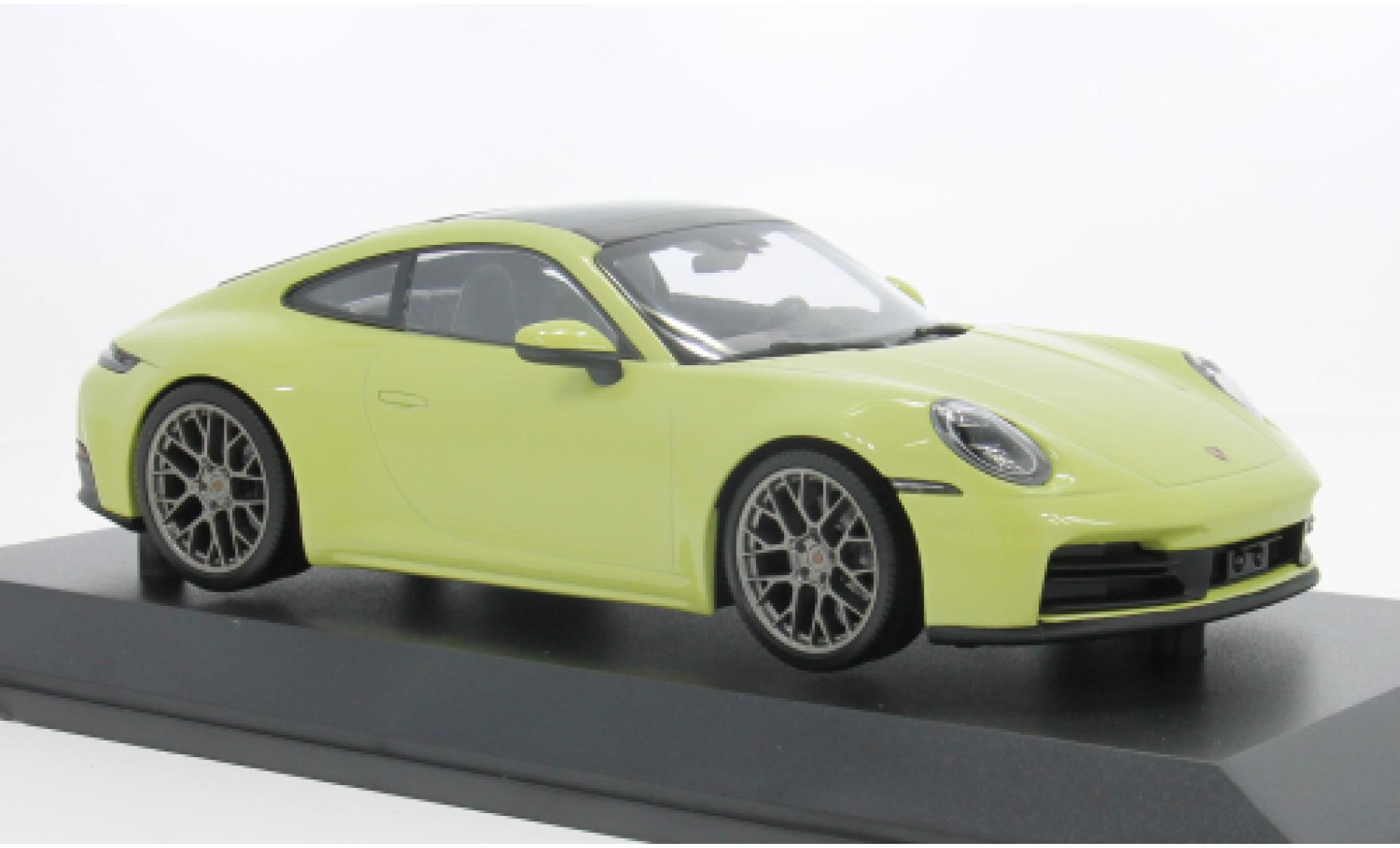 Porsche 992 1/18 Minichamps 911 (.2) Carrera Coupe yellow 2024 1:18 diecast model cars