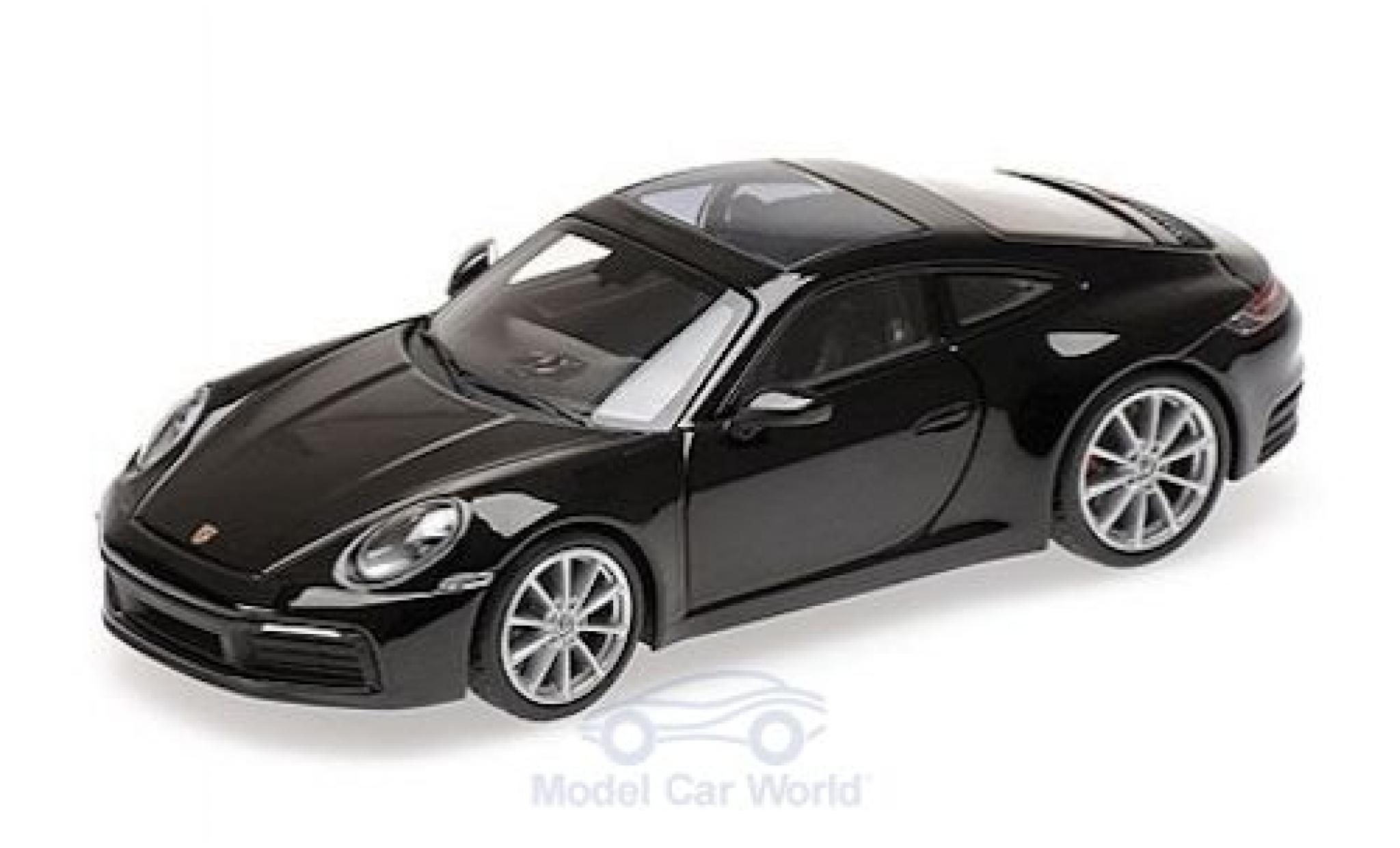 Porsche 992 4S 1/43 Minichamps 911 () Carrera 4S metallic black 2019 diecast model cars