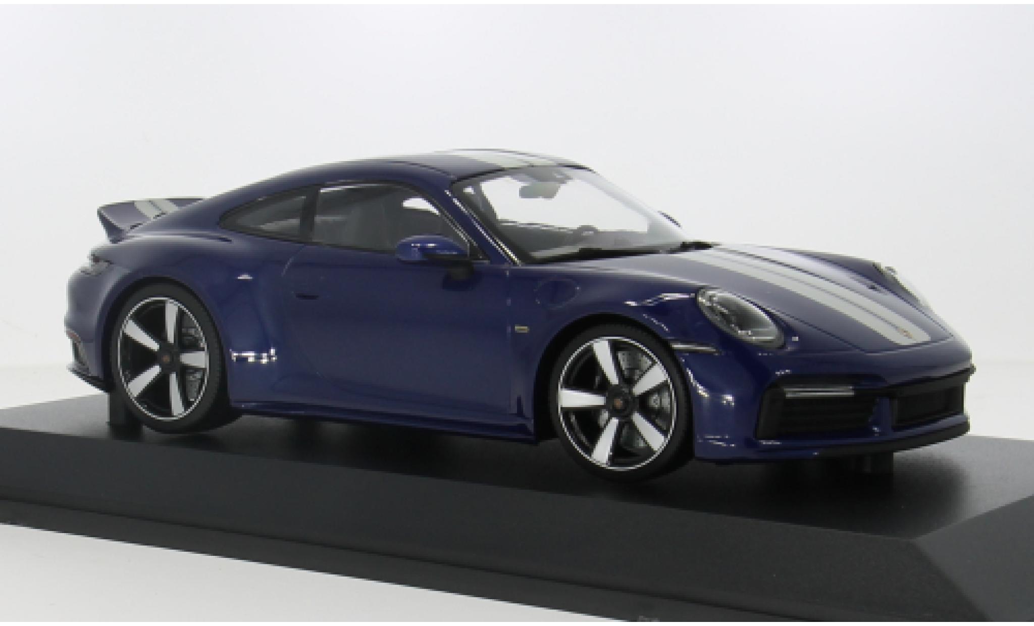 Porsche 992 1/18 Minichamps 911  Sport Classic metallise blue 2022 1:18 diecast model cars