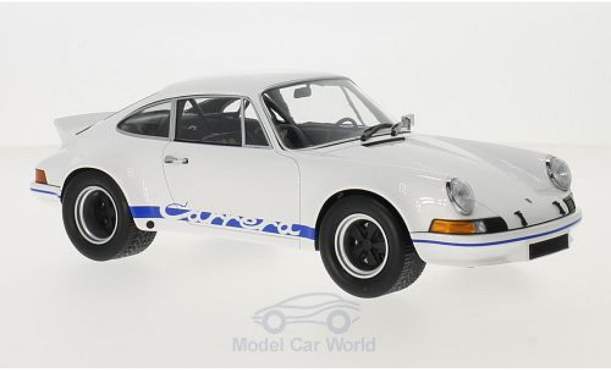 Porsche 911 SC 1/18 Minichamps Carrera RSR 2.7 white/blue 1973 diecast model cars