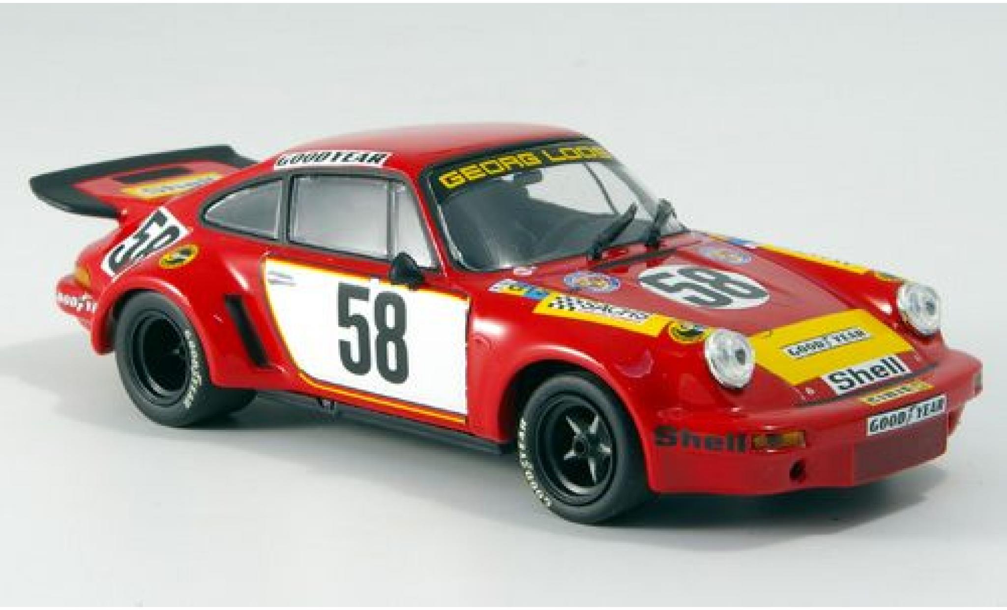 Porsche 930 RSR 1/43 Minichamps 911 Carrera RSR 3.0 No.58 Gelo Racing Team 24h Le Mans 1975 J.Fitzpatrick/G.van Lennep/M.Schurti sans Vitrine diecast model cars