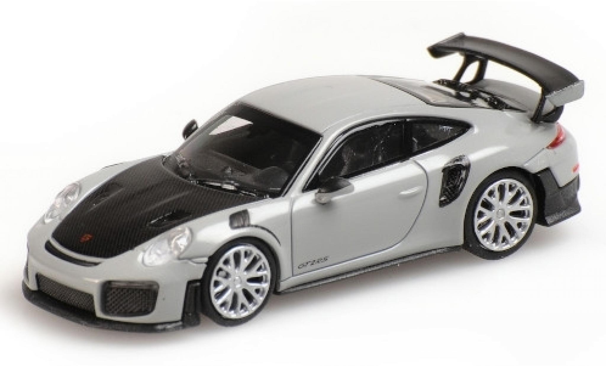Porsche 991 GT2 RS 1/87 Minichamps 911 GT2 RS grey 2018 avec Carbon-Capot diecast model cars