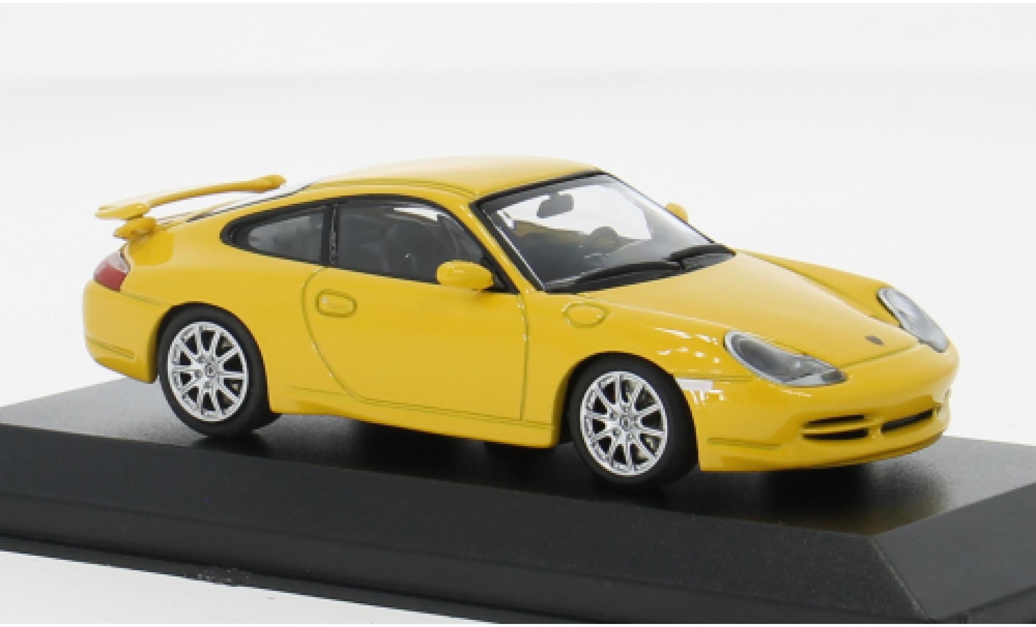Porsche 996 GT3 1/43 Minichamps 911 yellow 1999 1:43 diecast model cars