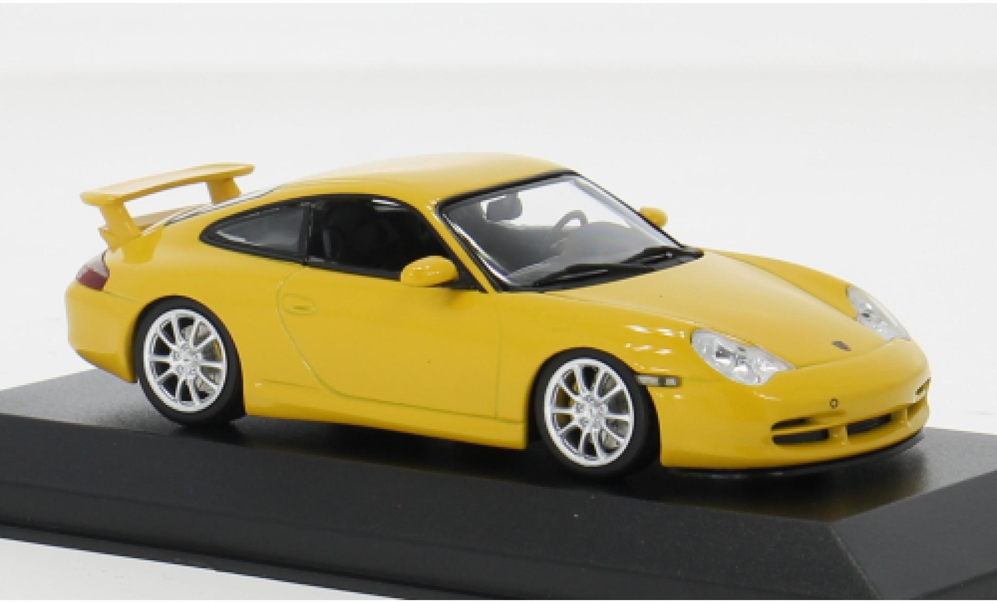 Porsche 996 GT3 1/43 Minichamps 911 yellow 2003 1:43 diecast model cars