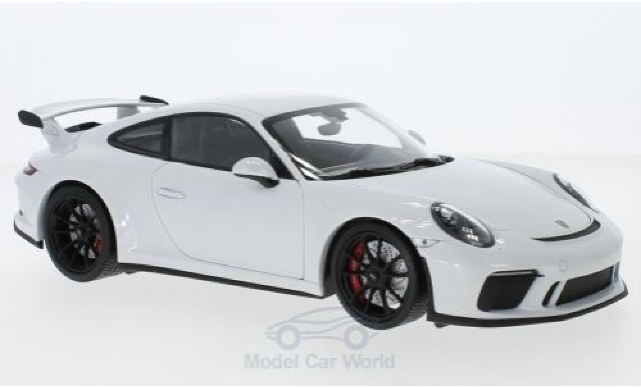 Porsche 991 GT3 1/18 Minichamps 911 GT3 metallic white 2017 diecast model cars