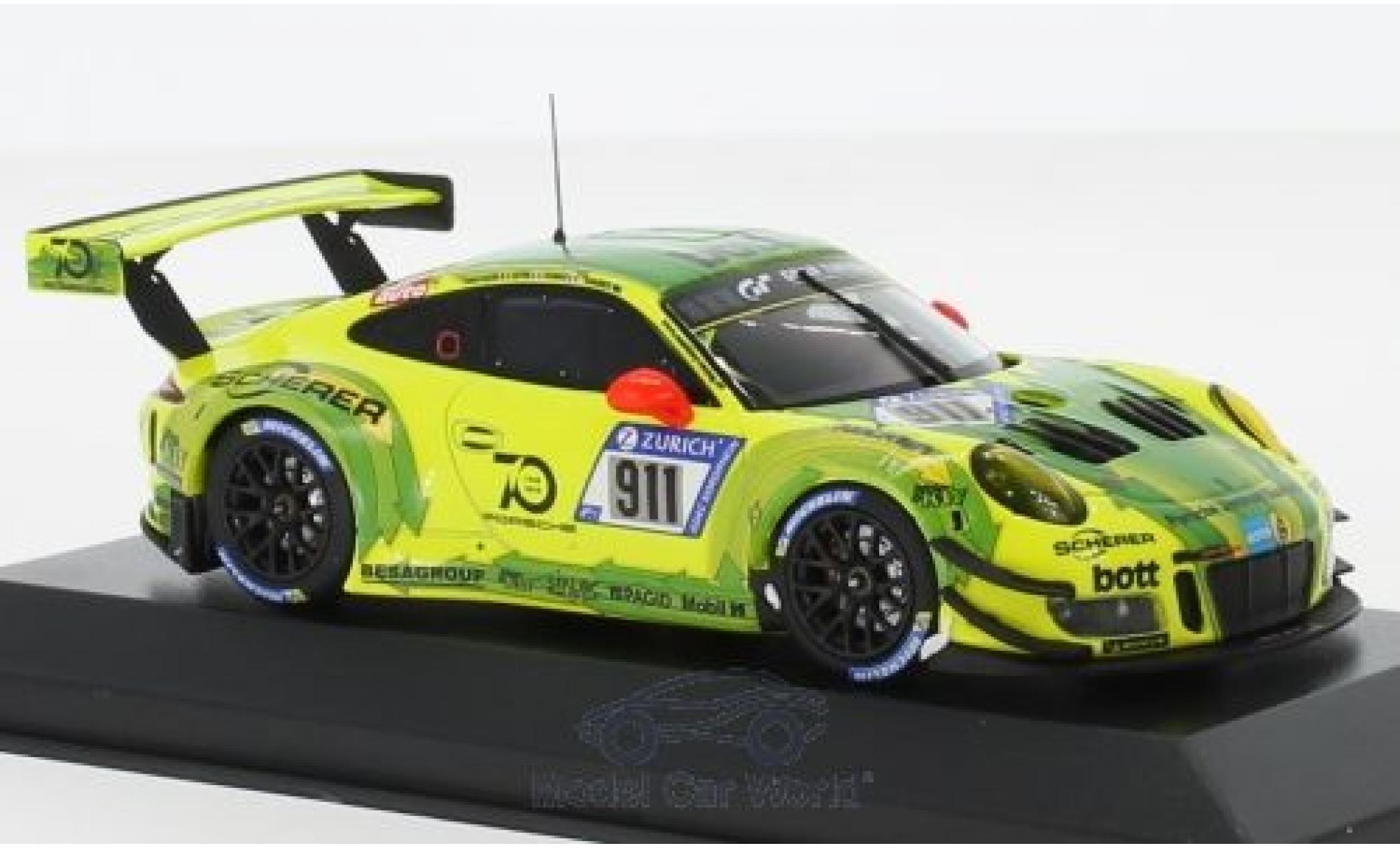Porsche 991 GT3 R 1/43 Minichamps 911 GT3 R () No.911 Manthey Racing 24h N&uuml;rburgring 2018 K.Estre/R.Dumas/J.Vanthoor/E.Bamber diecast model cars