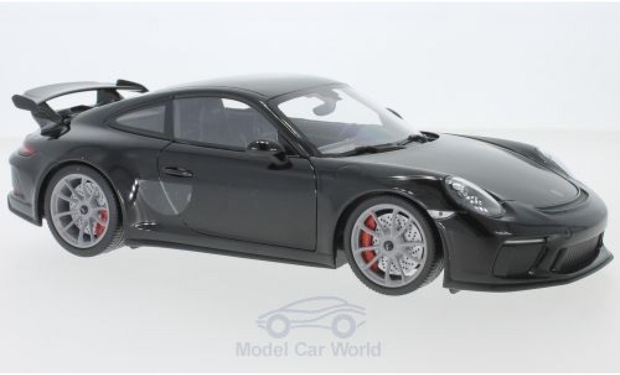 Porsche 991 GT3 1/18 Minichamps 911 GT3 black 2017 diecast model cars