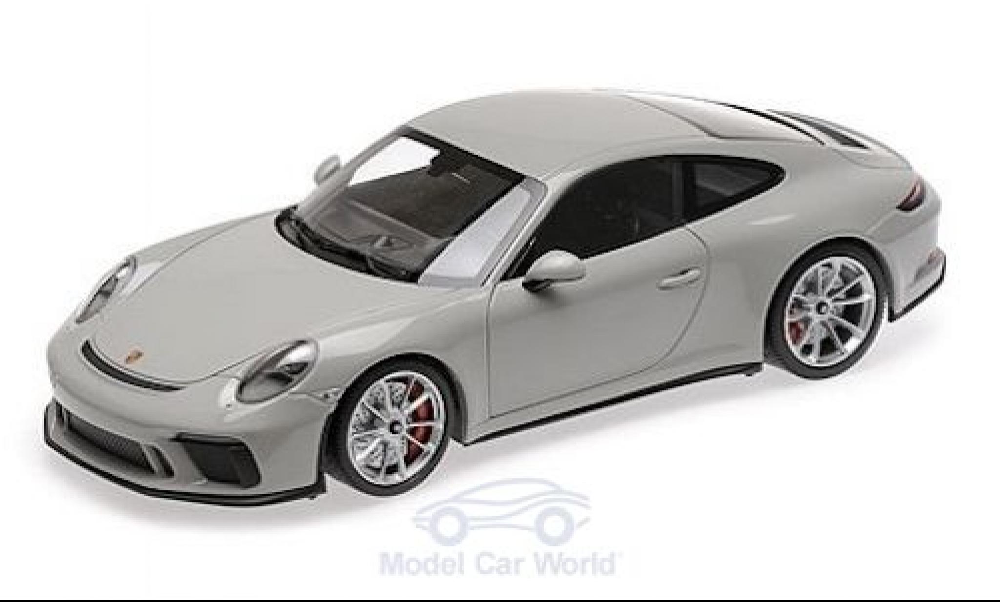 Porsche 991 GT3 1/18 Minichamps 911 GT3 Touring ( II) grey 2018 diecast model cars