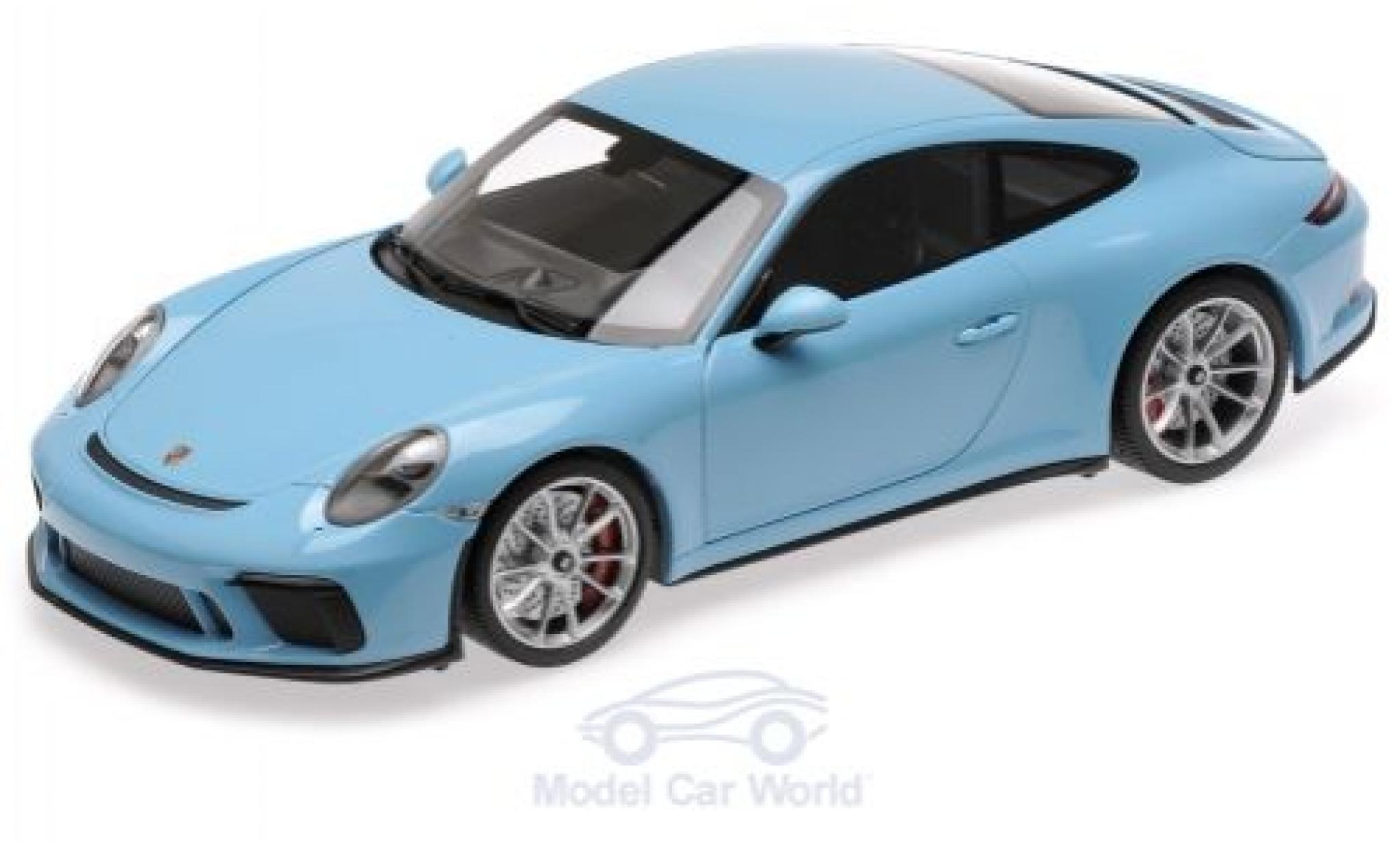 Porsche 991 GT3 1/18 Minichamps 911 GT3 Touring blue 2018 diecast model cars