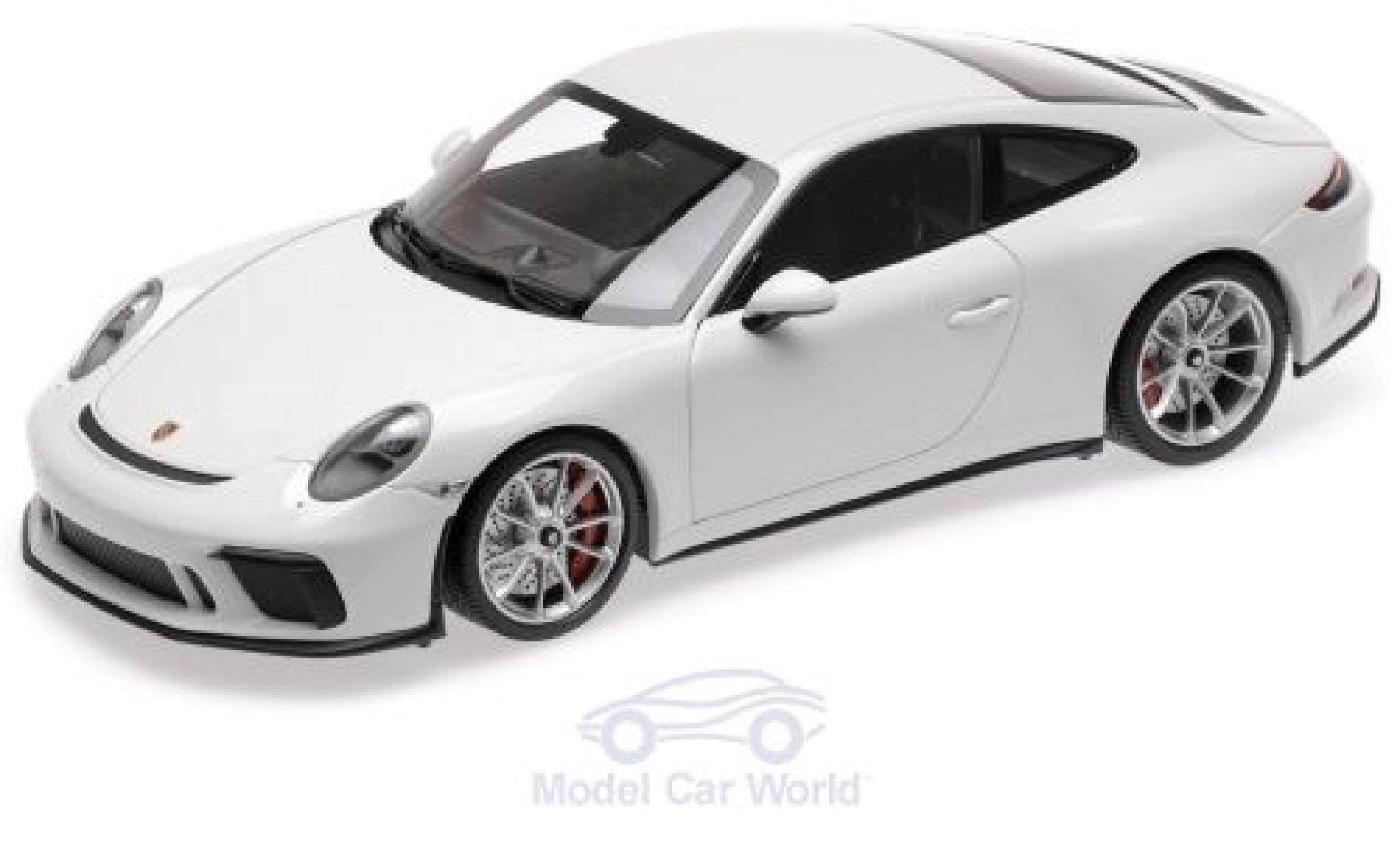 Porsche 991 GT3 1/18 Minichamps 911 GT3 Touring white 2018 diecast model cars