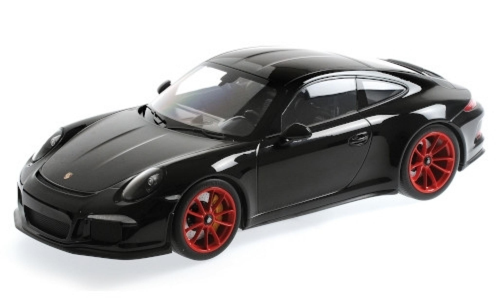 Porsche 991 R 1/12 Minichamps 911 R black 2016 red jantes diecast model cars