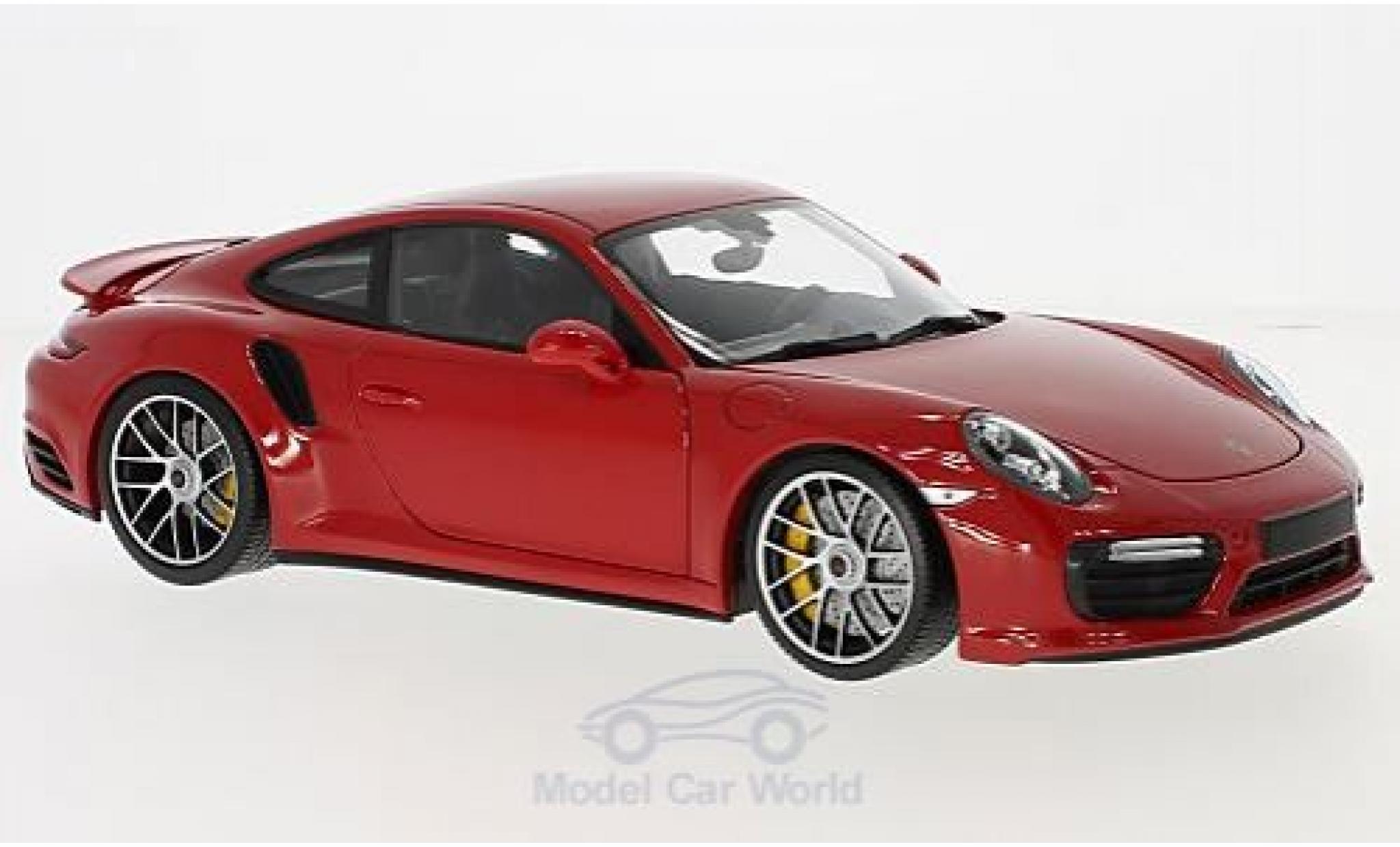Porsche 991 Turbo S 1/18 Minichamps 911 Turbo S red 2016 diecast model cars