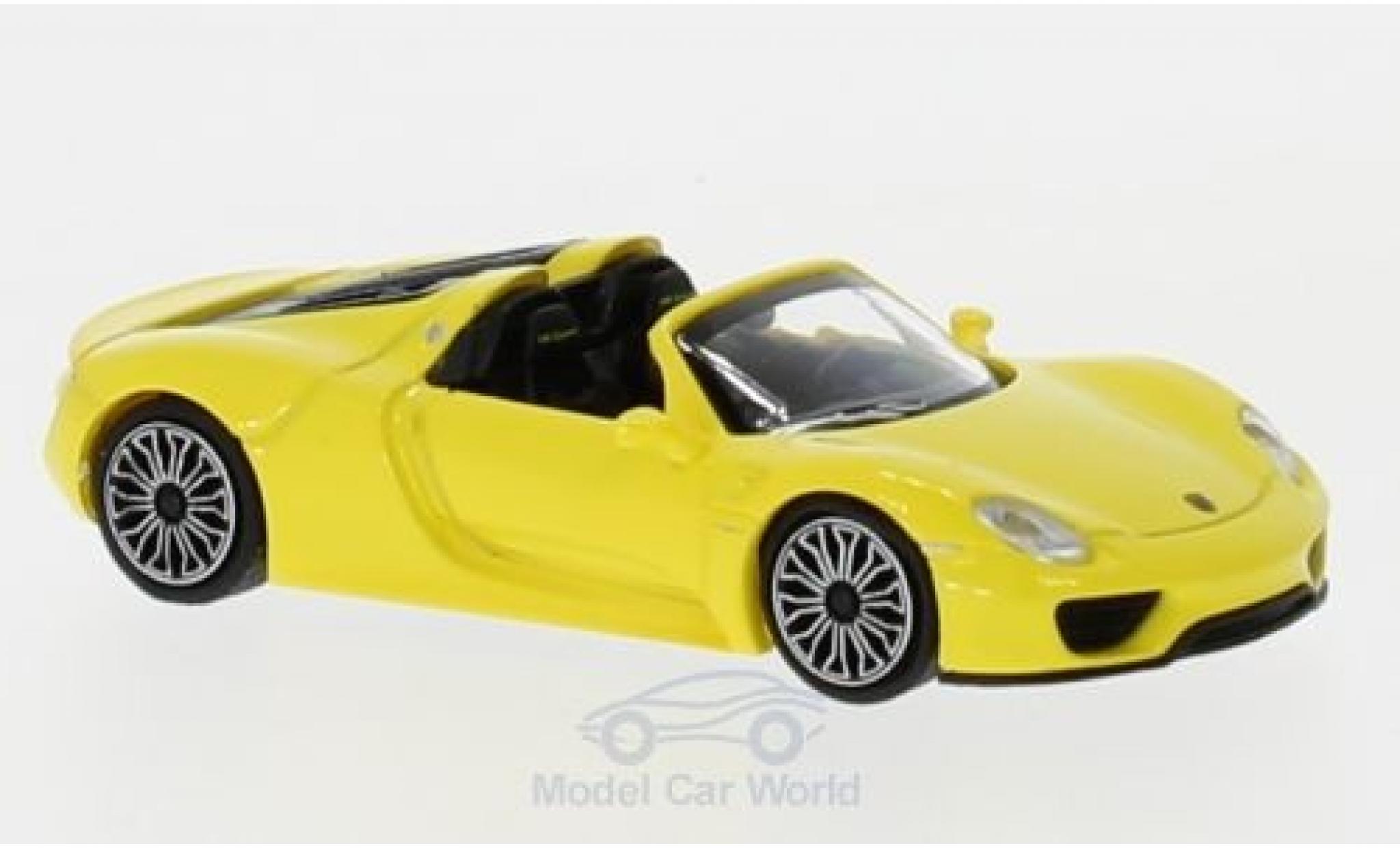 Porsche 918 1/87 Minichamps Spyder yellow 2015 diecast model cars
