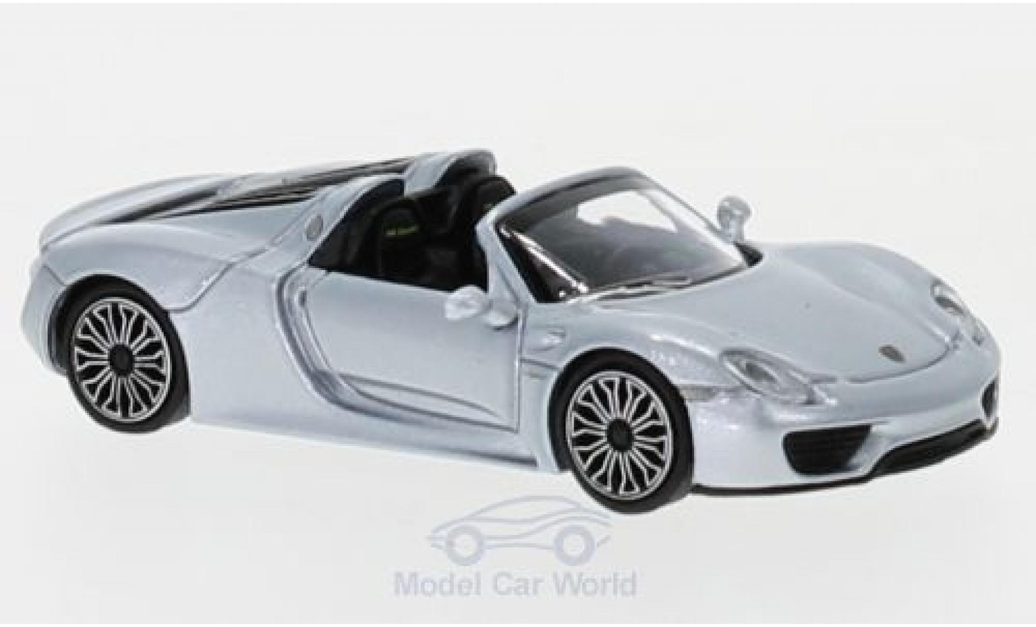 Porsche 918 1/87 Minichamps Spyder grey 2015 diecast model cars