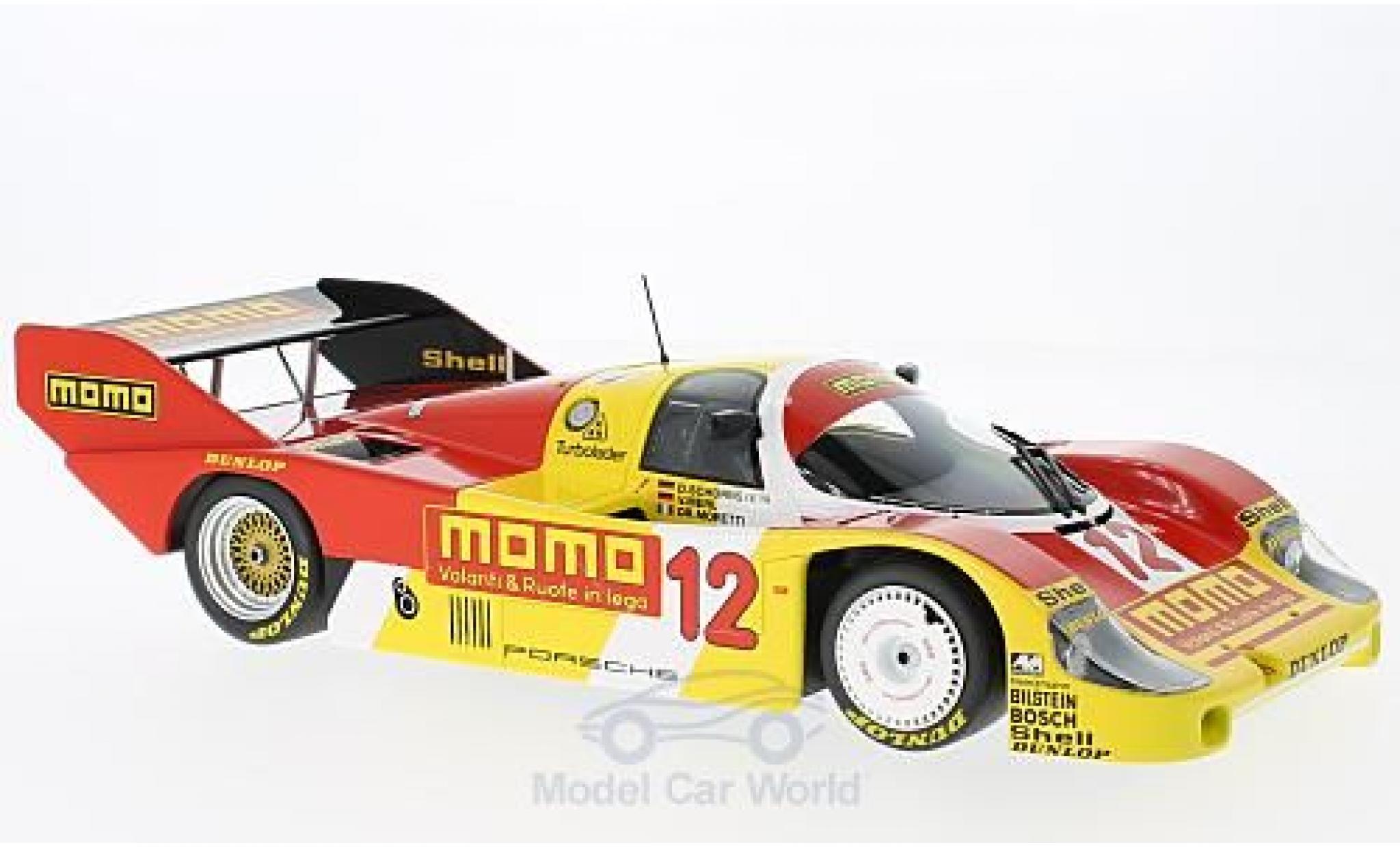 Porsche 956 1983 1/18 Minichamps K No.12 Dieter Schornstein Racing Team Momo 1000 km Mugello 1983 V.Merl/G.Moretti/D.Schornstein diecast model cars